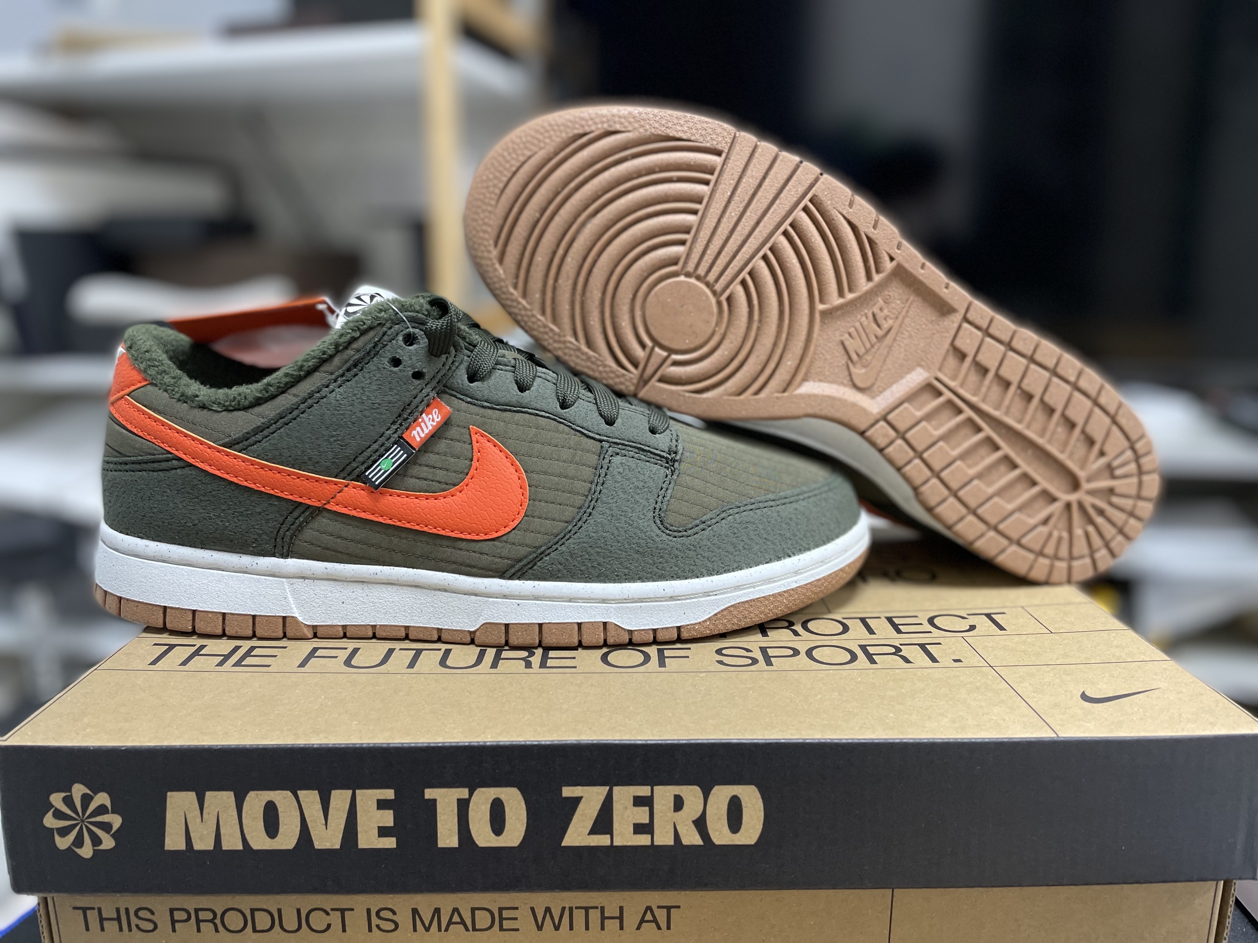 Nike Dunk Low Retro Next Nature Sequoia Olive 착용 스타일