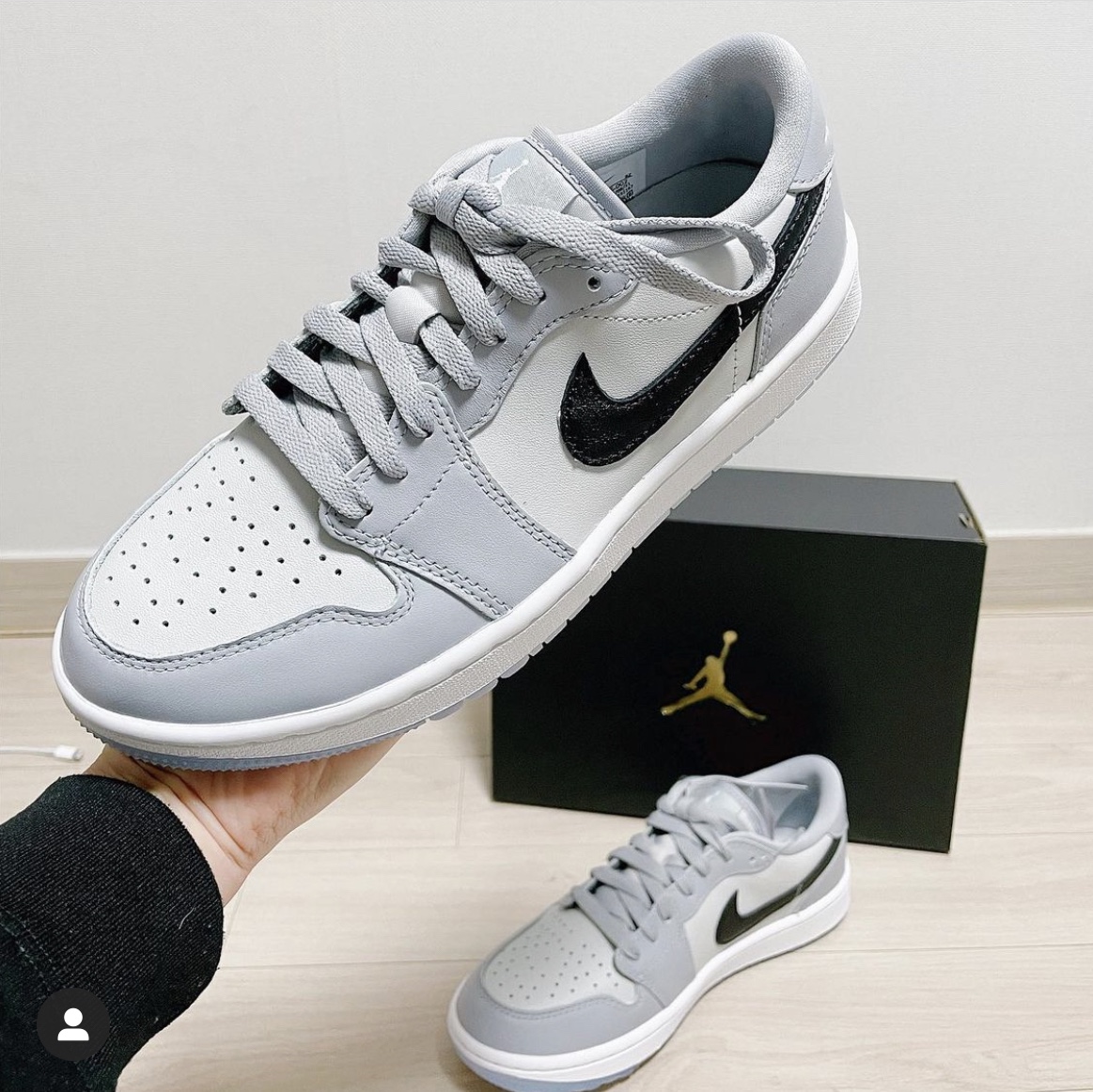Jordan 1 Low Golf Wolf Grey 착용 스타일