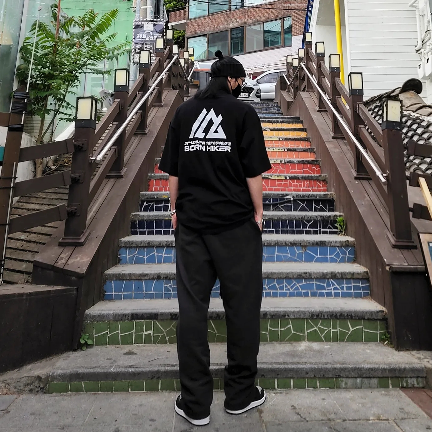 Essentials 1977 Relaxed Sweatpants Iron - 22SS, Jordan 1 Retro High OG Shadow 2018 착용 스타일 - 2
