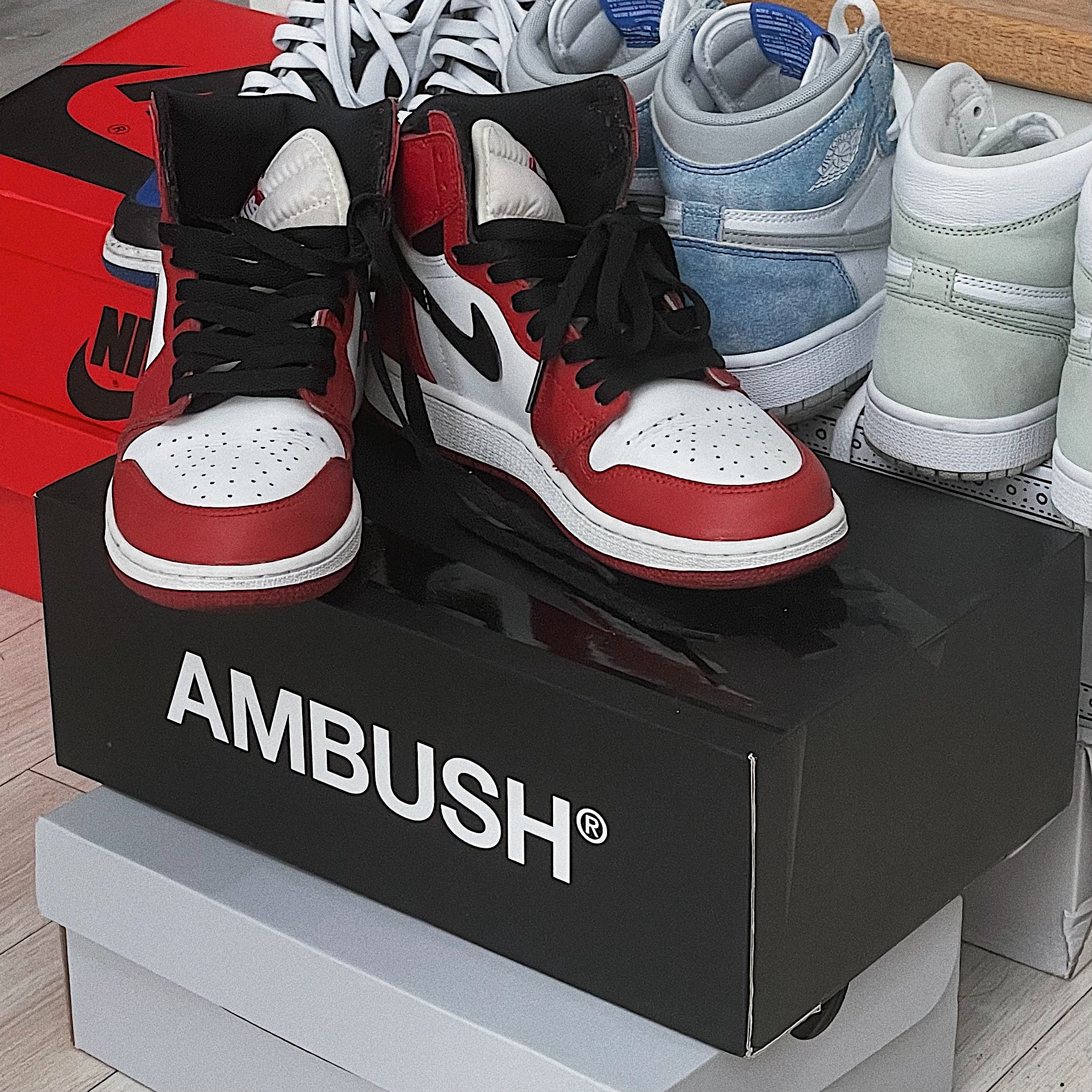 Jordan 1 Retro High OG Chicago 2015, (GS) Jordan 1 Retro High OG Chicago 2015 착용 스타일