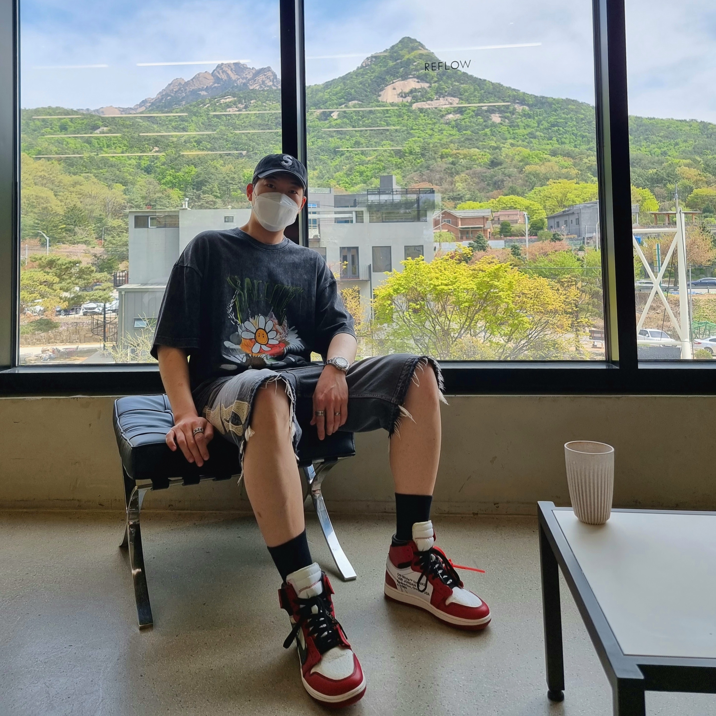 Supreme Kevlar Denim S Logo 6-Panel Black - 22SS, Jordan 1 x Off-White Retro High Chicago The Ten 착용 스타일