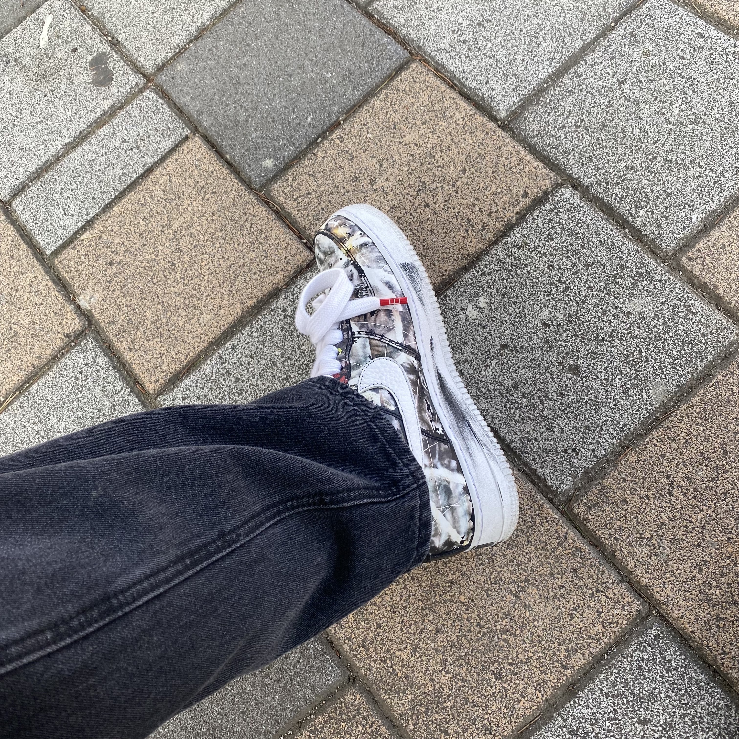 Nike x Peaceminusone Air Force 1 Low Para-Noise 착용 스타일