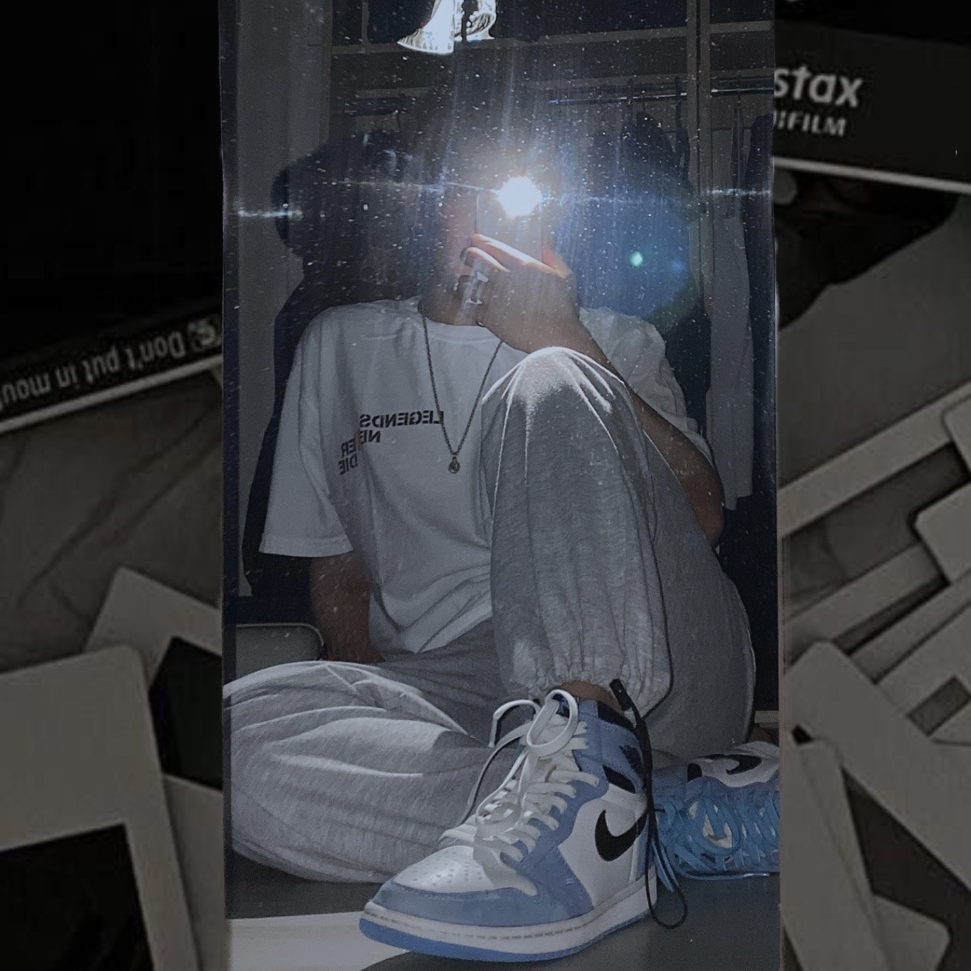 Jordan 1 Retro High OG University Blue 착용 스타일