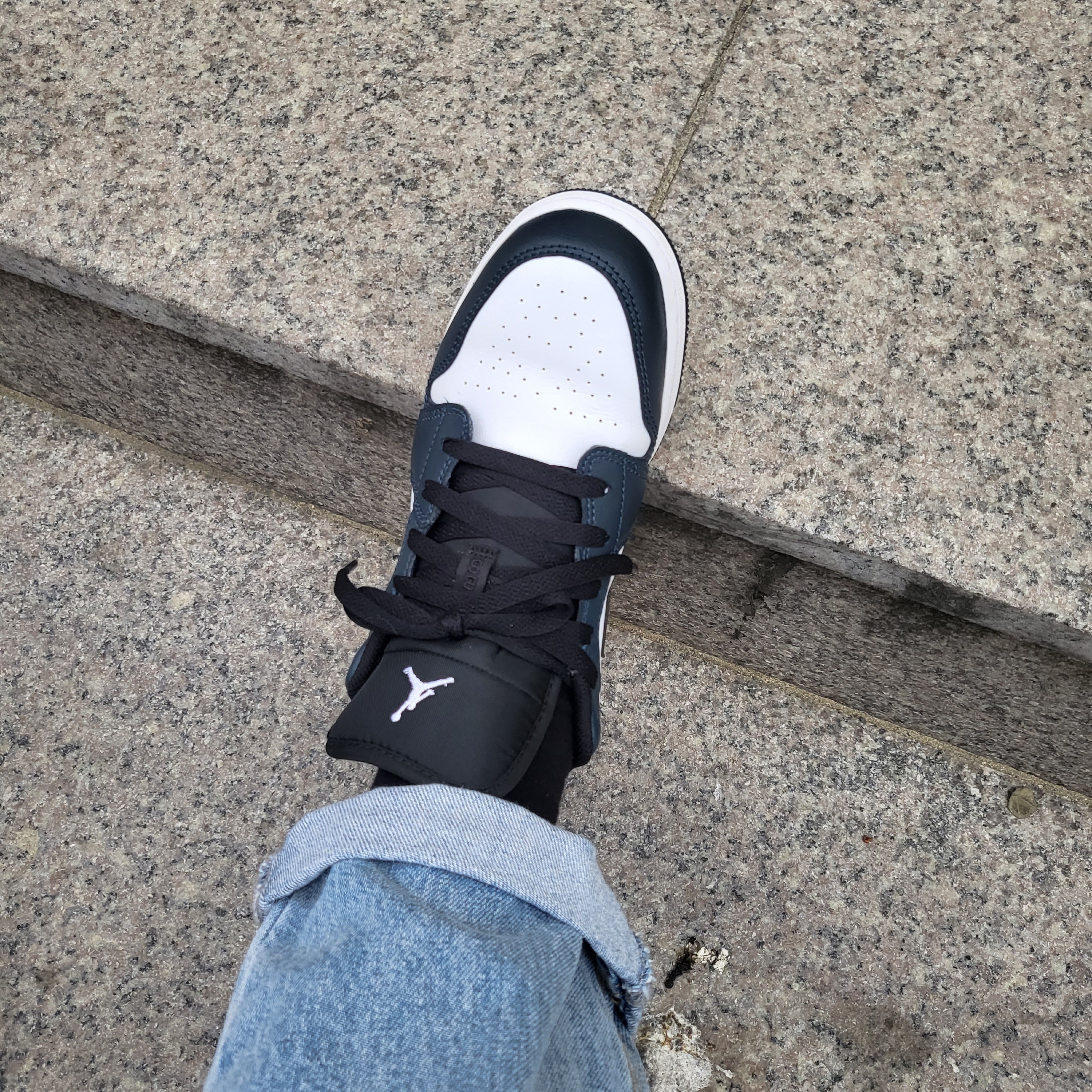 (GS) Jordan 1 Low Armory Navy 착용 스타일 - 2