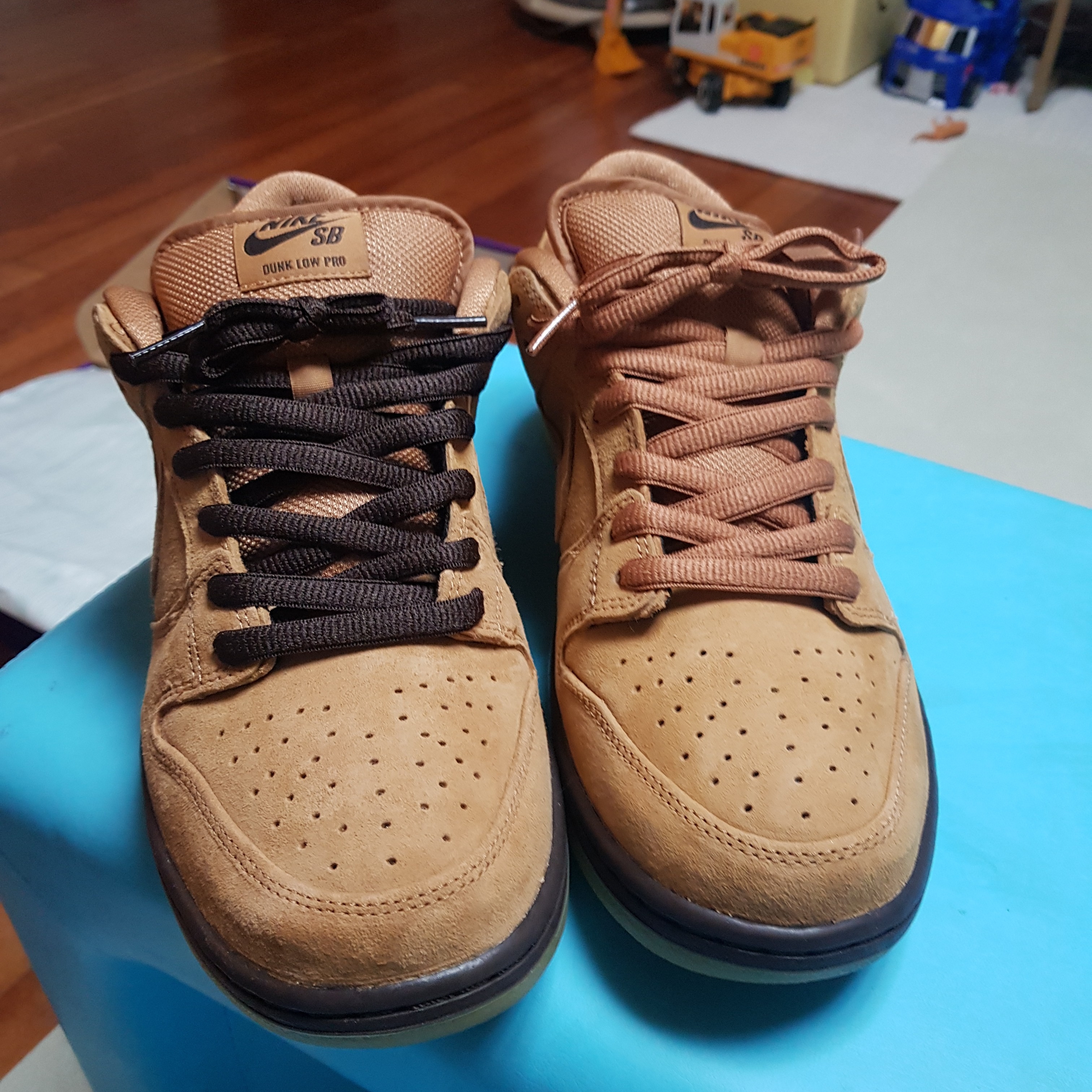 Nike SB Dunk Low Pro Wheat 2020 착용 스타일 - 4