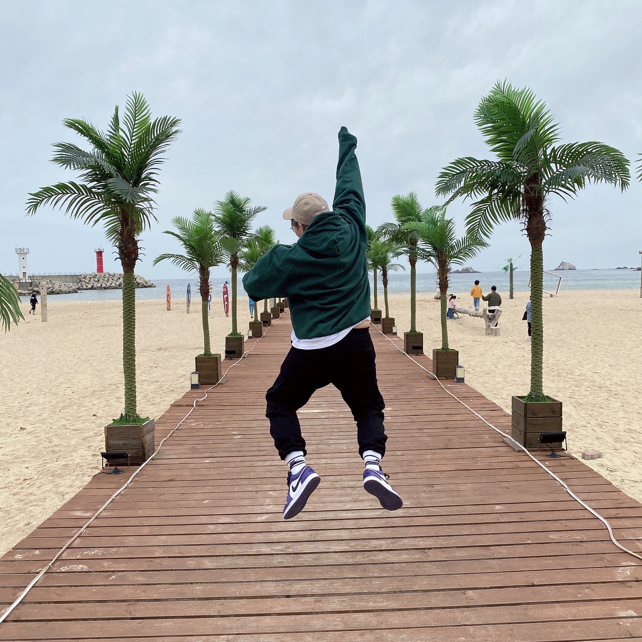 (GS) Jordan 1 Low Court Purple 2020, Jordan 1 Low Court Purple 2020 착용 스타일 - 1