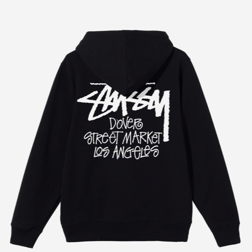 Stussy Stock DSM Los Angeles Hoodie Black 2022 착용 스타일