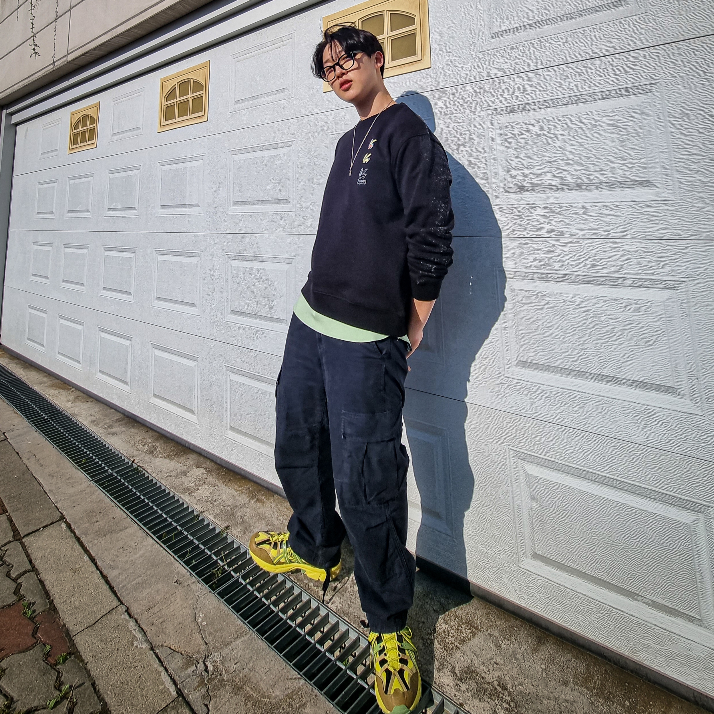 Asics HS4-S Gel-Sonoma 15-50 Gore-Tex Green Sheen Epsom 착용 스타일 - 1