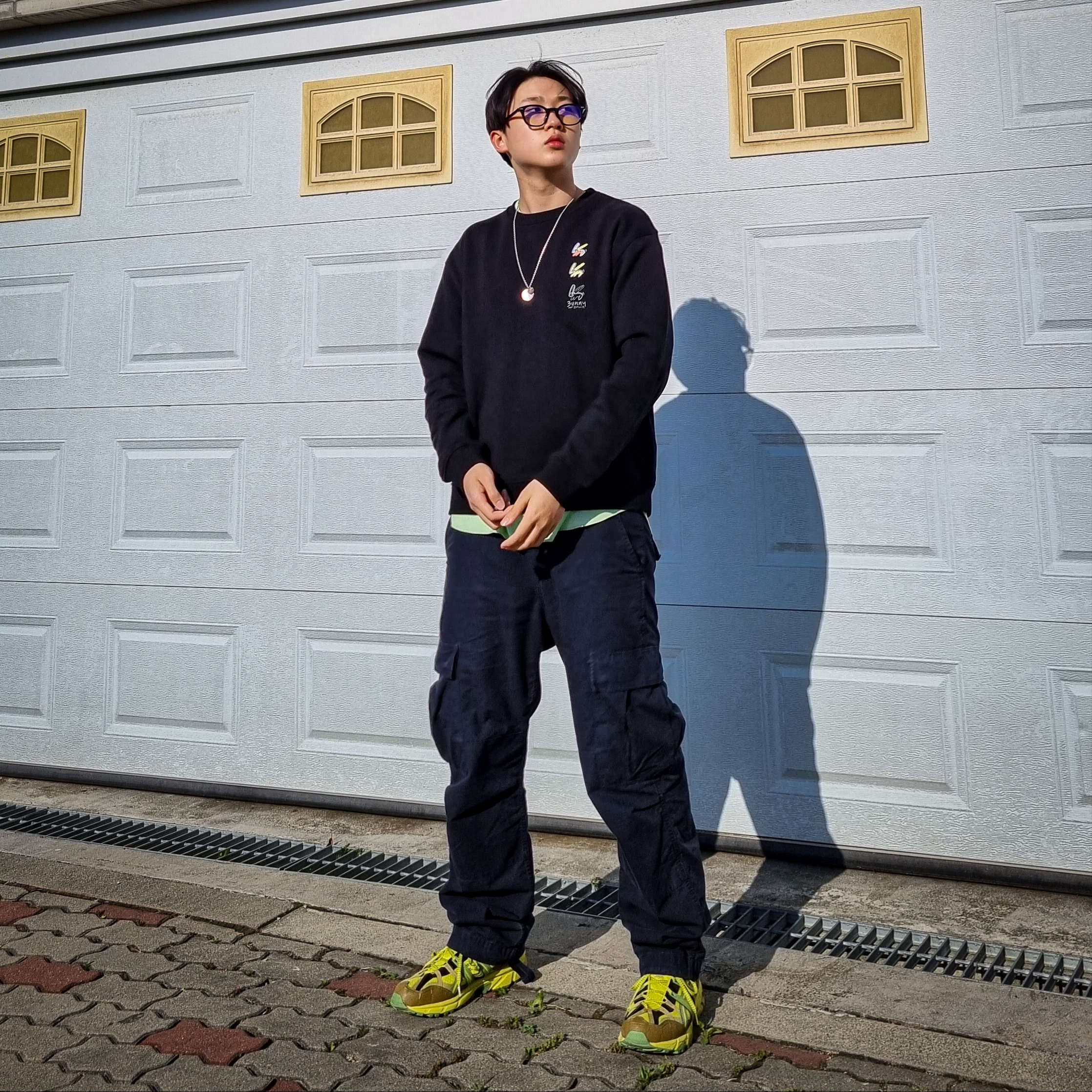 Asics HS4-S Gel-Sonoma 15-50 Gore-Tex Green Sheen Epsom 착용 스타일 - 2