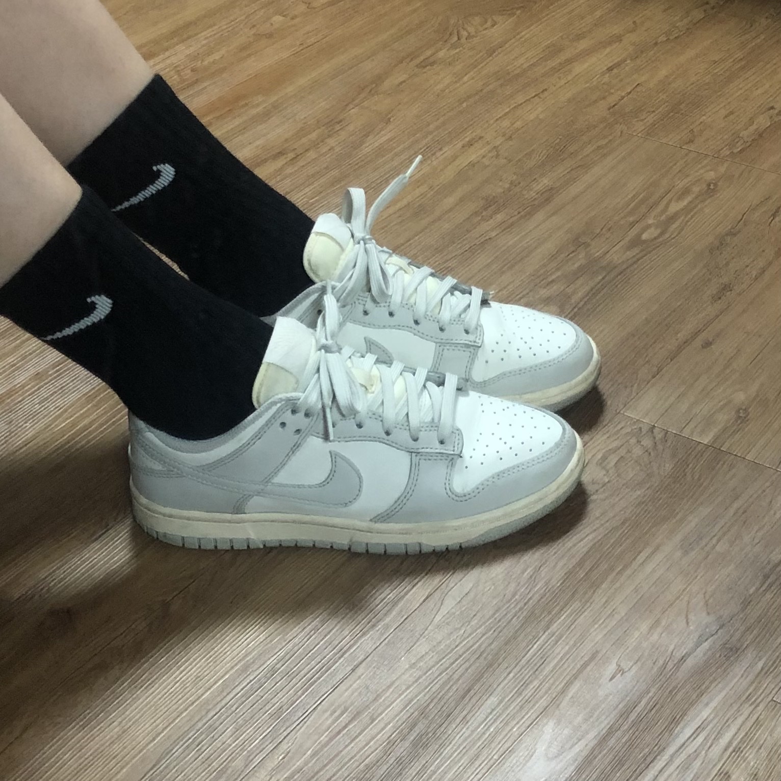 (W) Nike Dunk Low Light Bone 착용 스타일