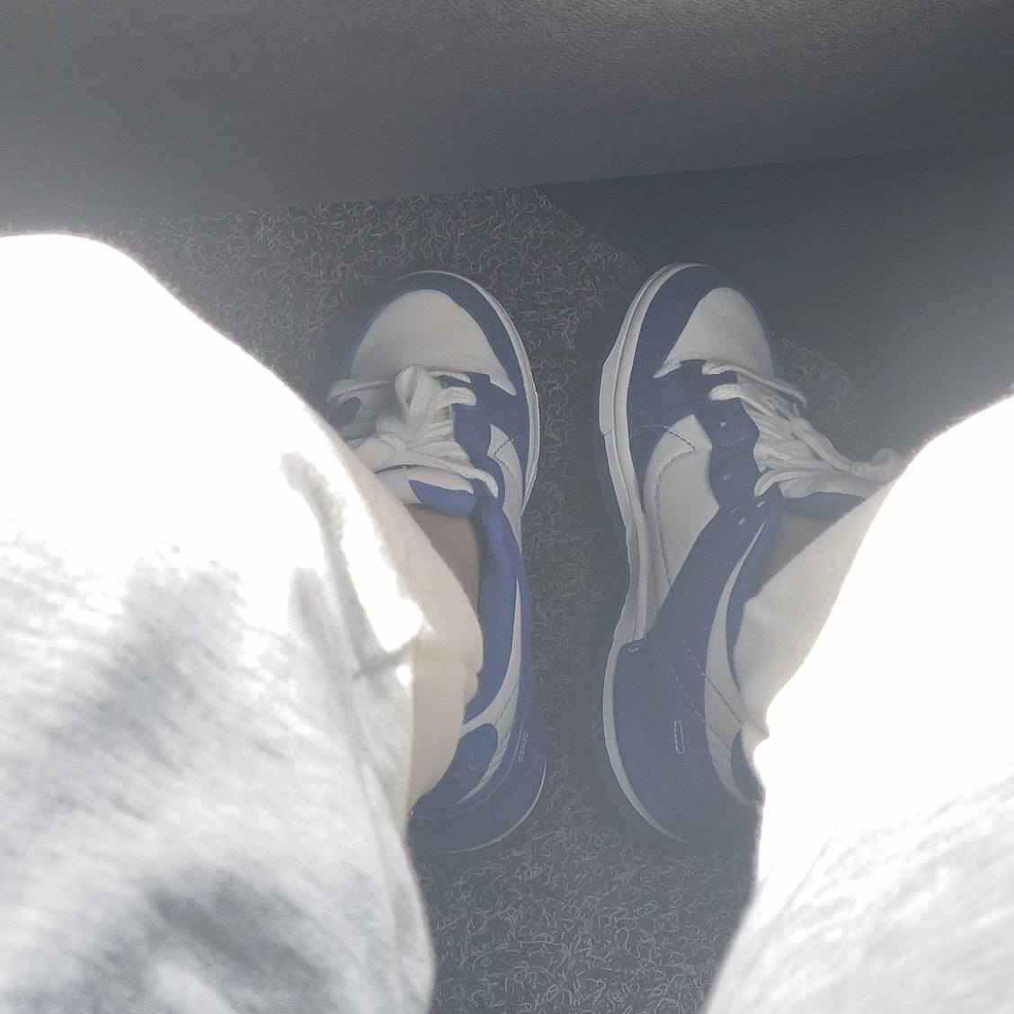 (W) Nike Dunk Low Disrupt 2 White and University Blue 착용 스타일