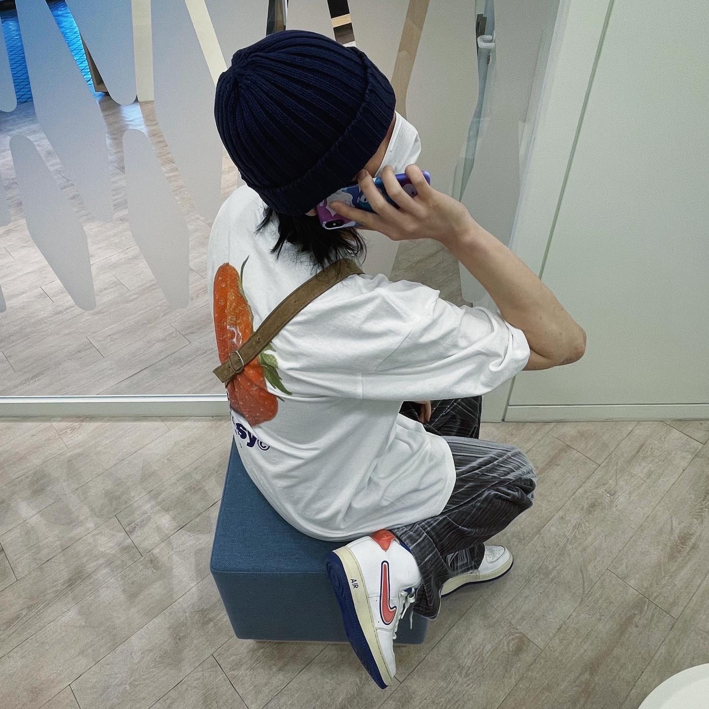 Stussy Strawberry T-Shirt White 착용 스타일