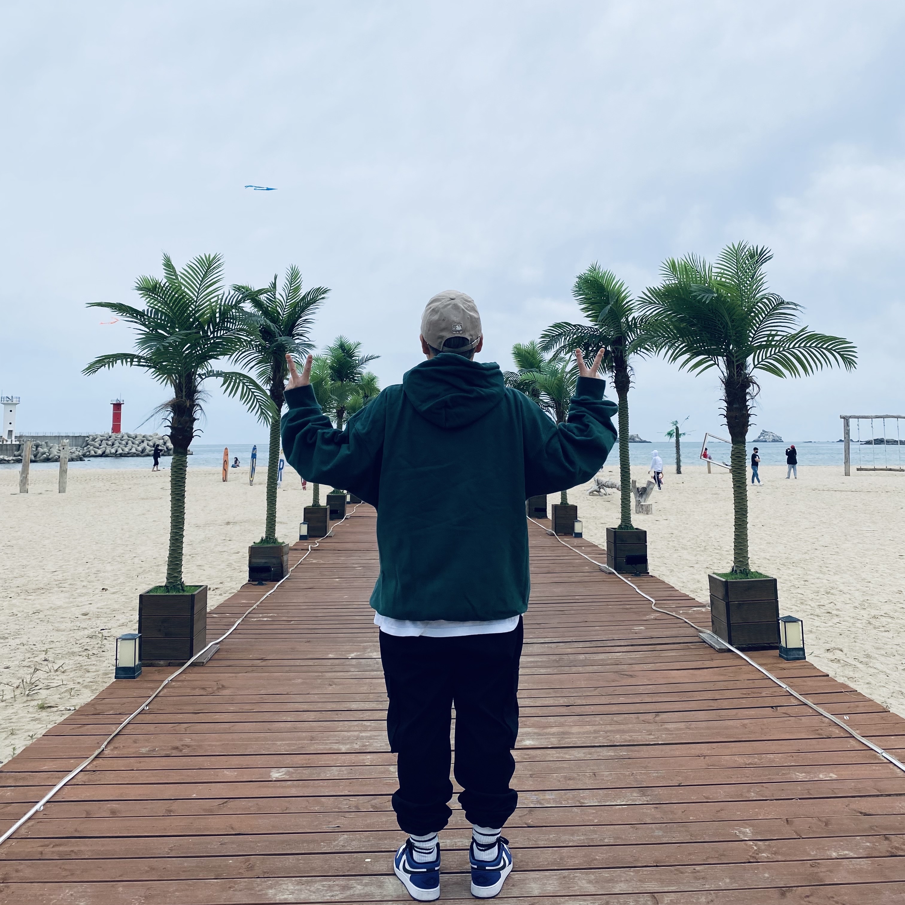 (GS) Jordan 1 Low Court Purple 2020, Jordan 1 Low Court Purple 2020 착용 스타일 - 4