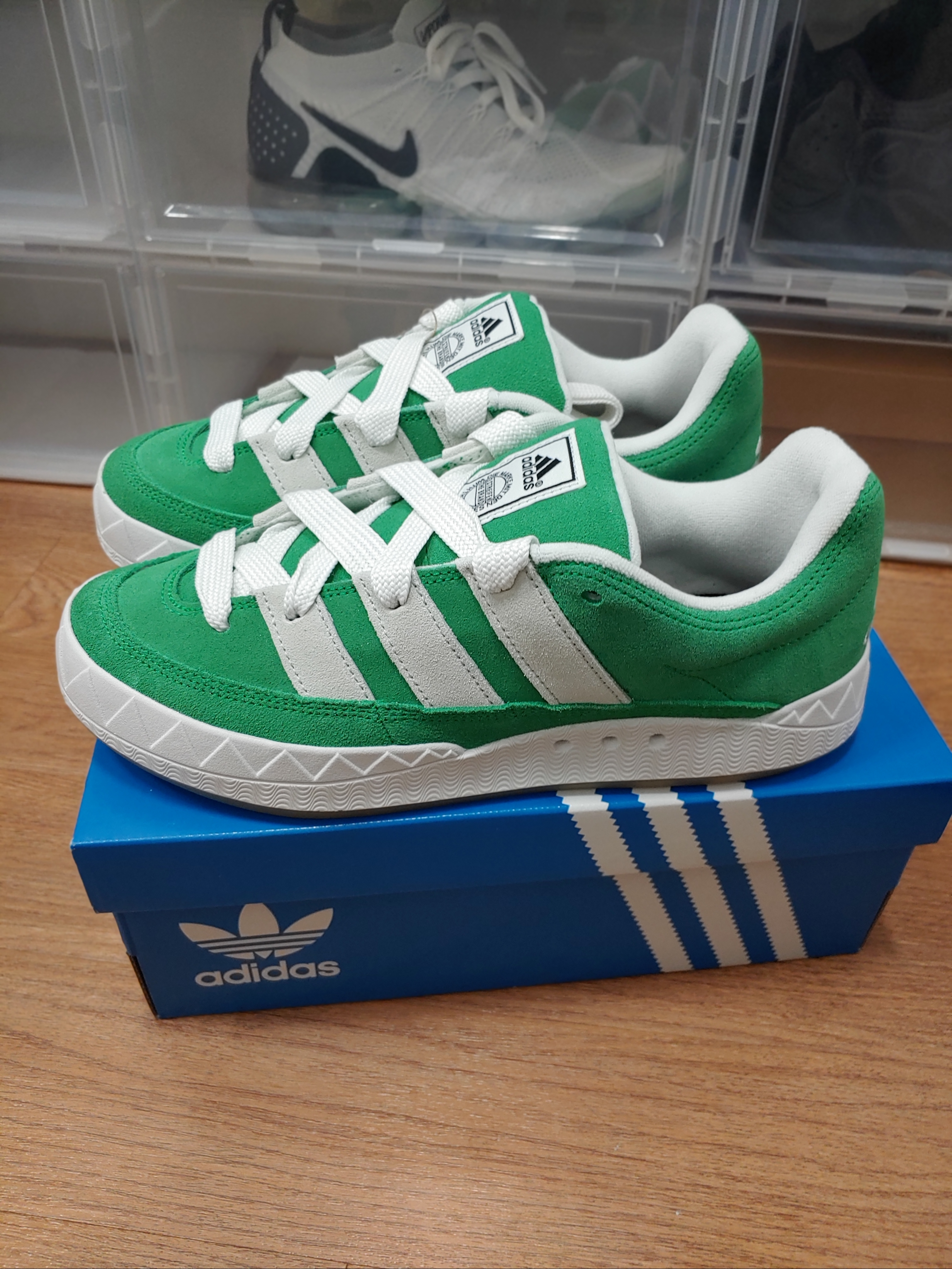 Adidas Adimatic Green 착용 스타일 - 1