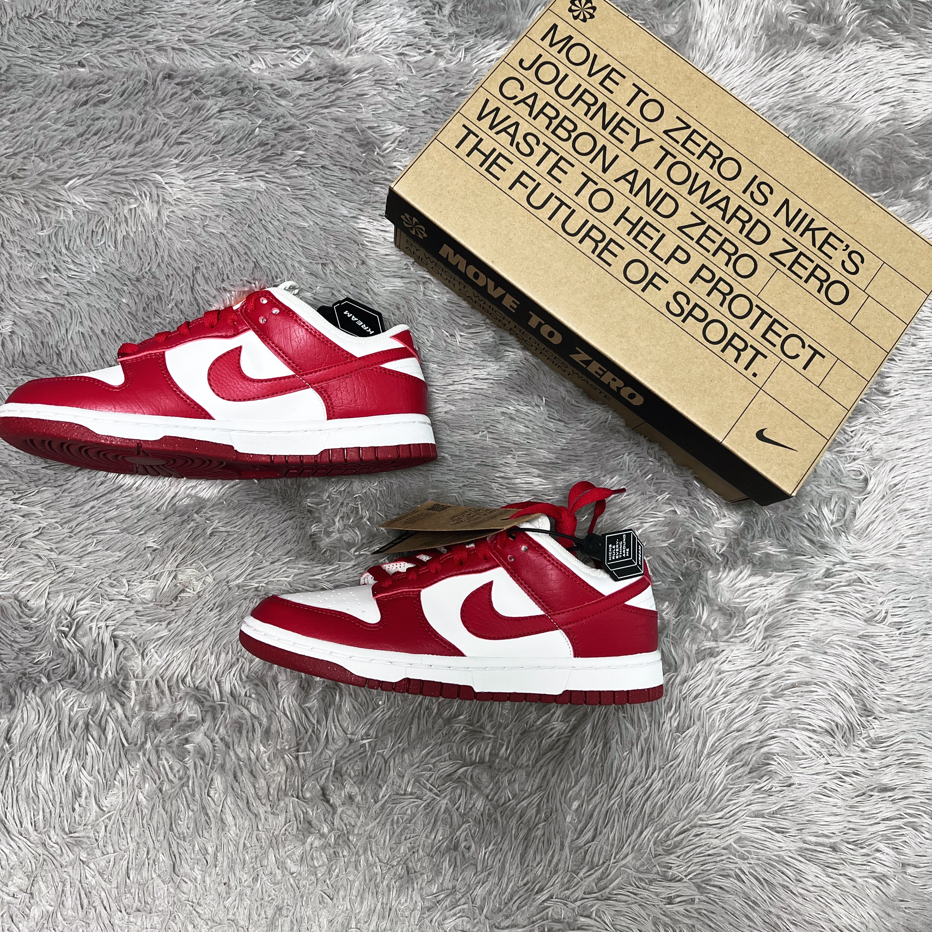 (W) Nike Dunk Low Next Nature Gym Red 착용 스타일