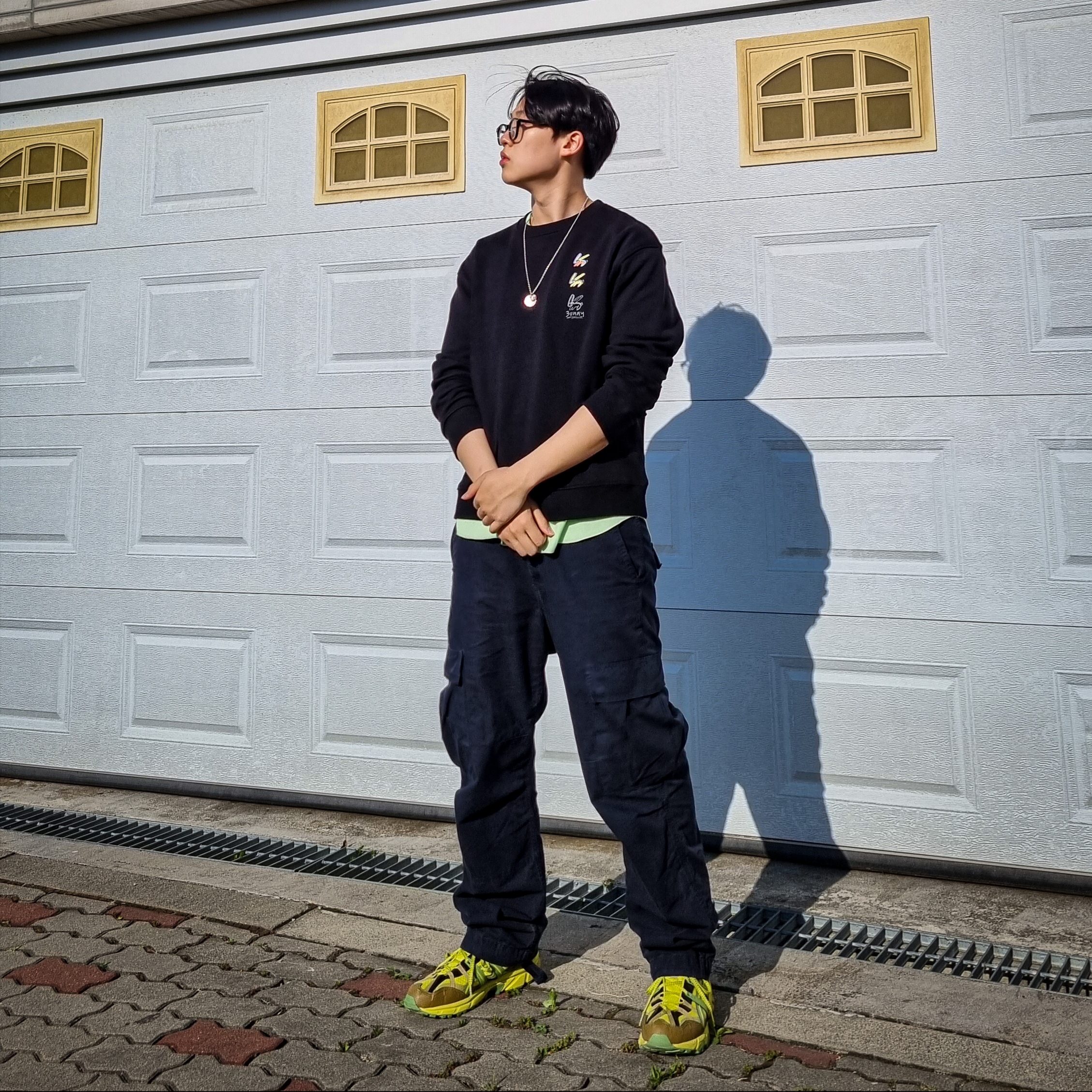 Asics HS4-S Gel-Sonoma 15-50 Gore-Tex Green Sheen Epsom 착용 스타일 - 3