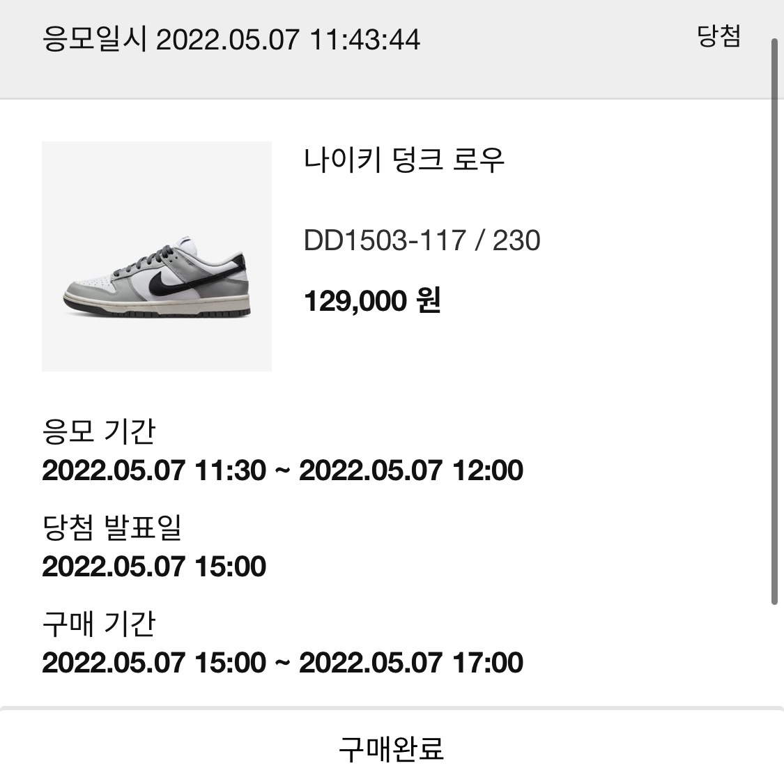(W) Nike Dunk Low Light Smoke Grey 착용 스타일