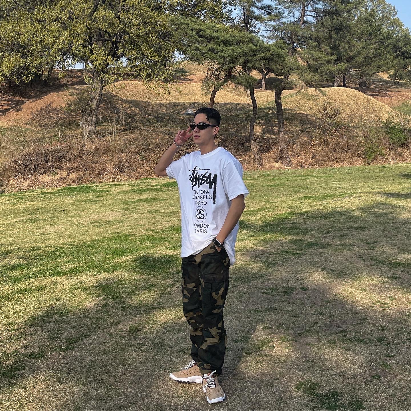 Stussy World Tour T-Shirt White 착용 스타일
