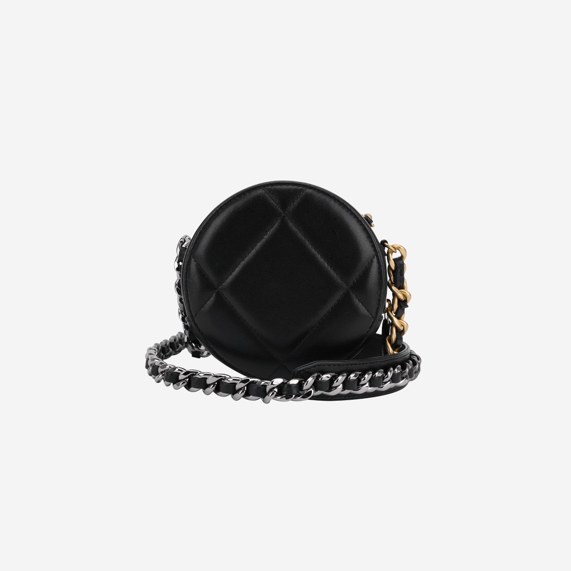 Chanel 19 Clutch With Chain Lambskin Gold Black AP0945-B04852