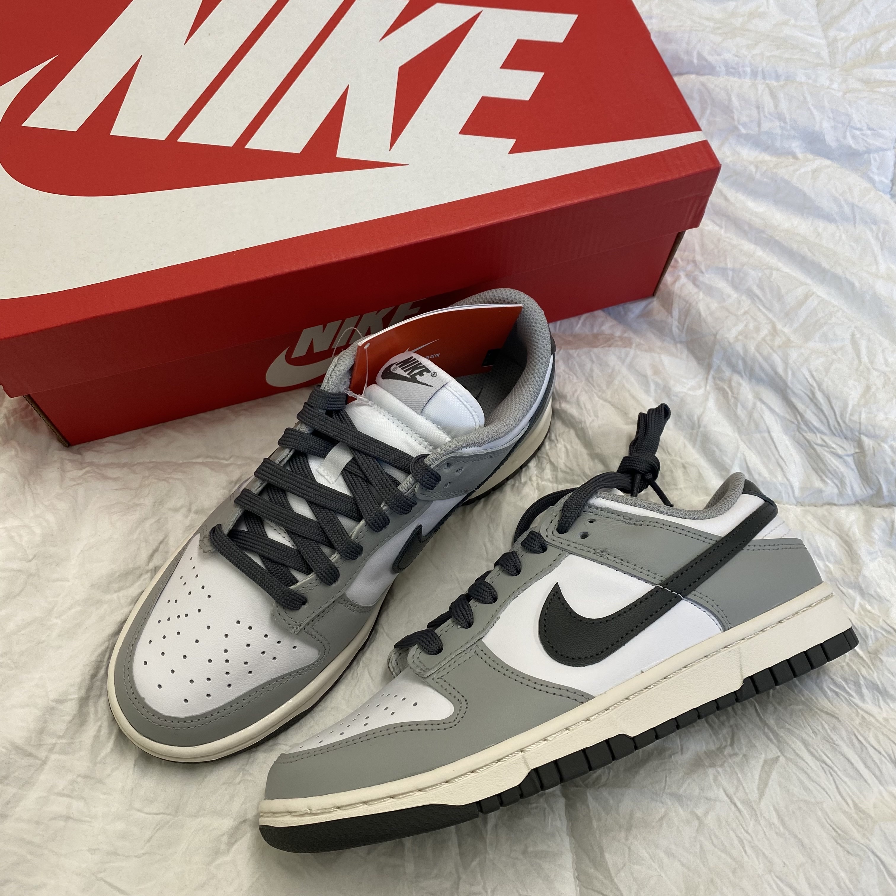 (W) Nike Dunk Low Light Smoke Grey 착용 스타일