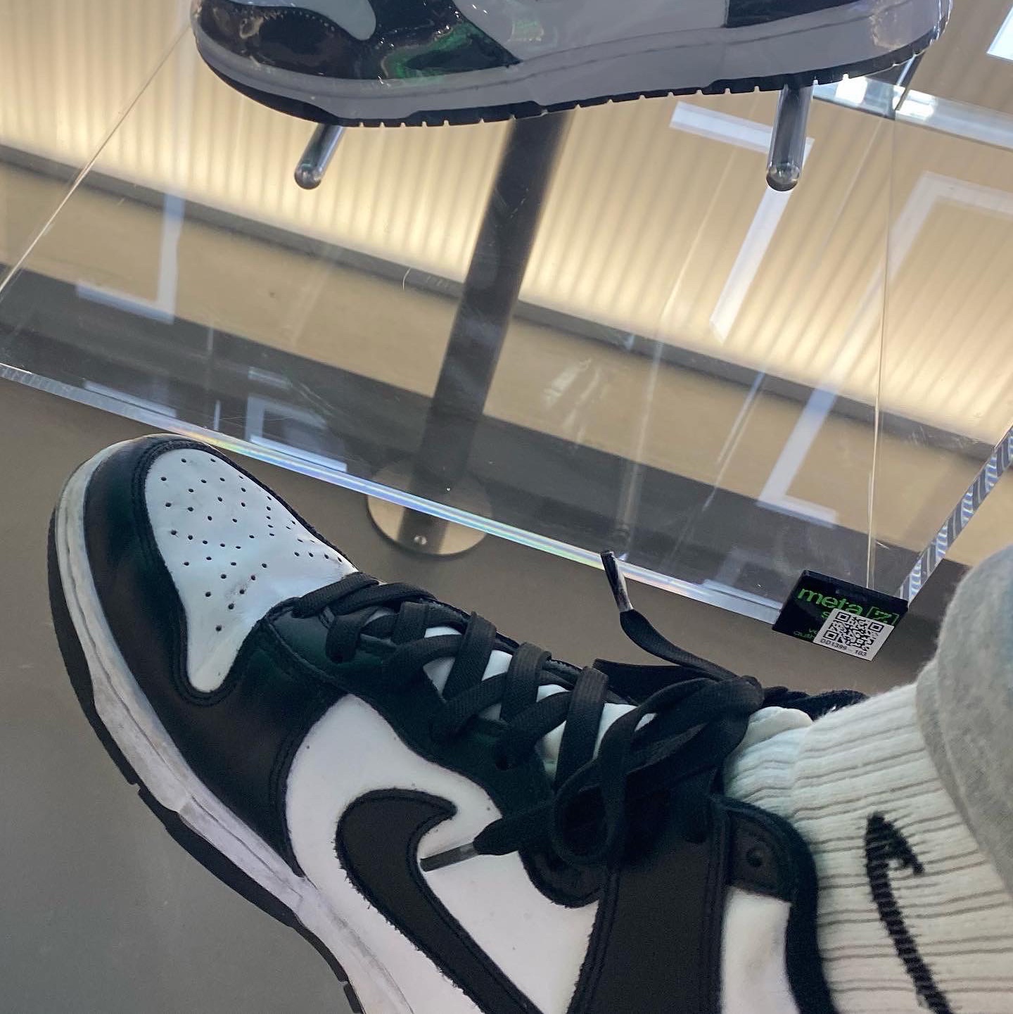 Nike Dunk High Retro Championship White, (W) Nike Dunk High Black and White 착용 스타일 - 3