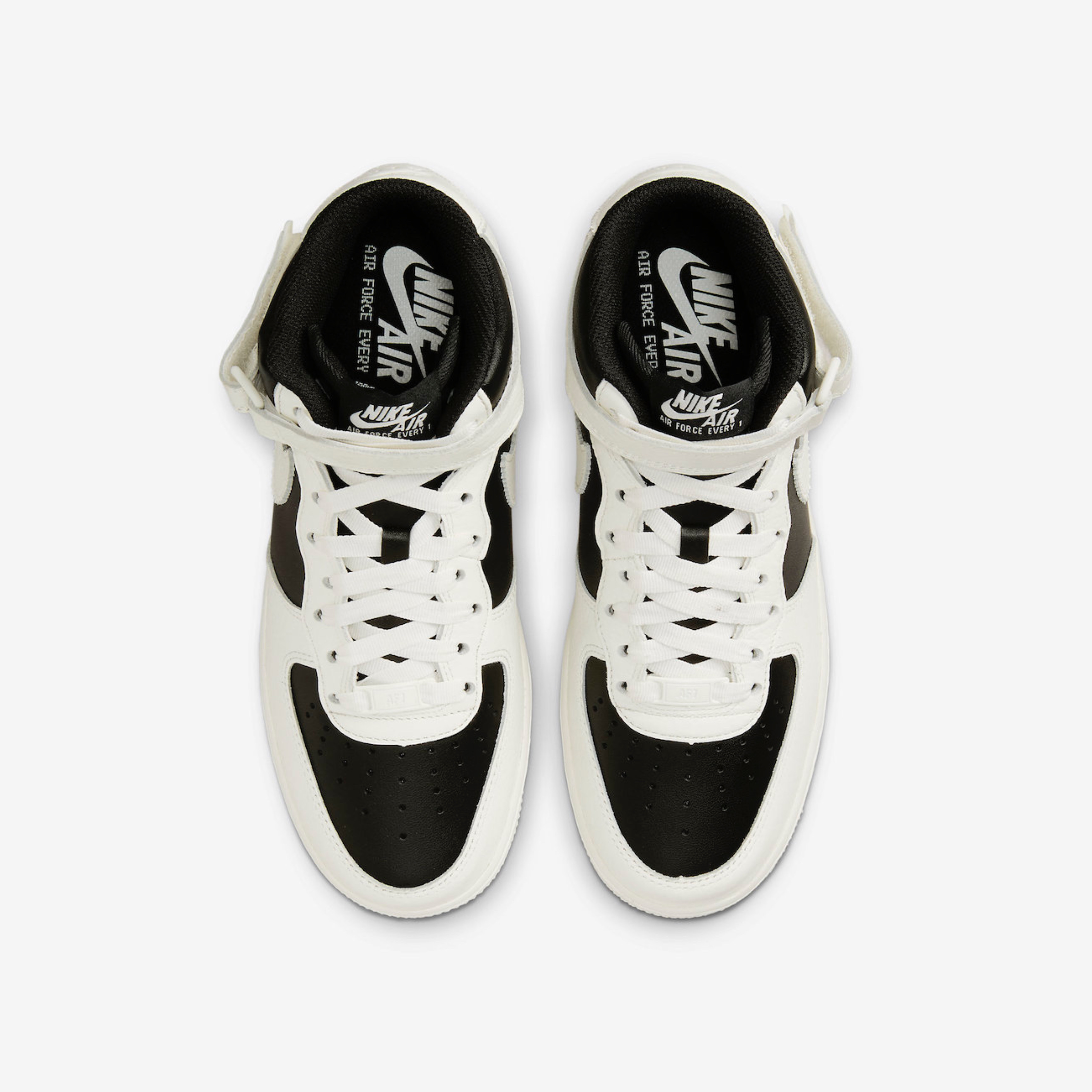 (W) Nike Dunk High Black and White, Nike Dunk High Retro Black and White 착용 스타일 - 4