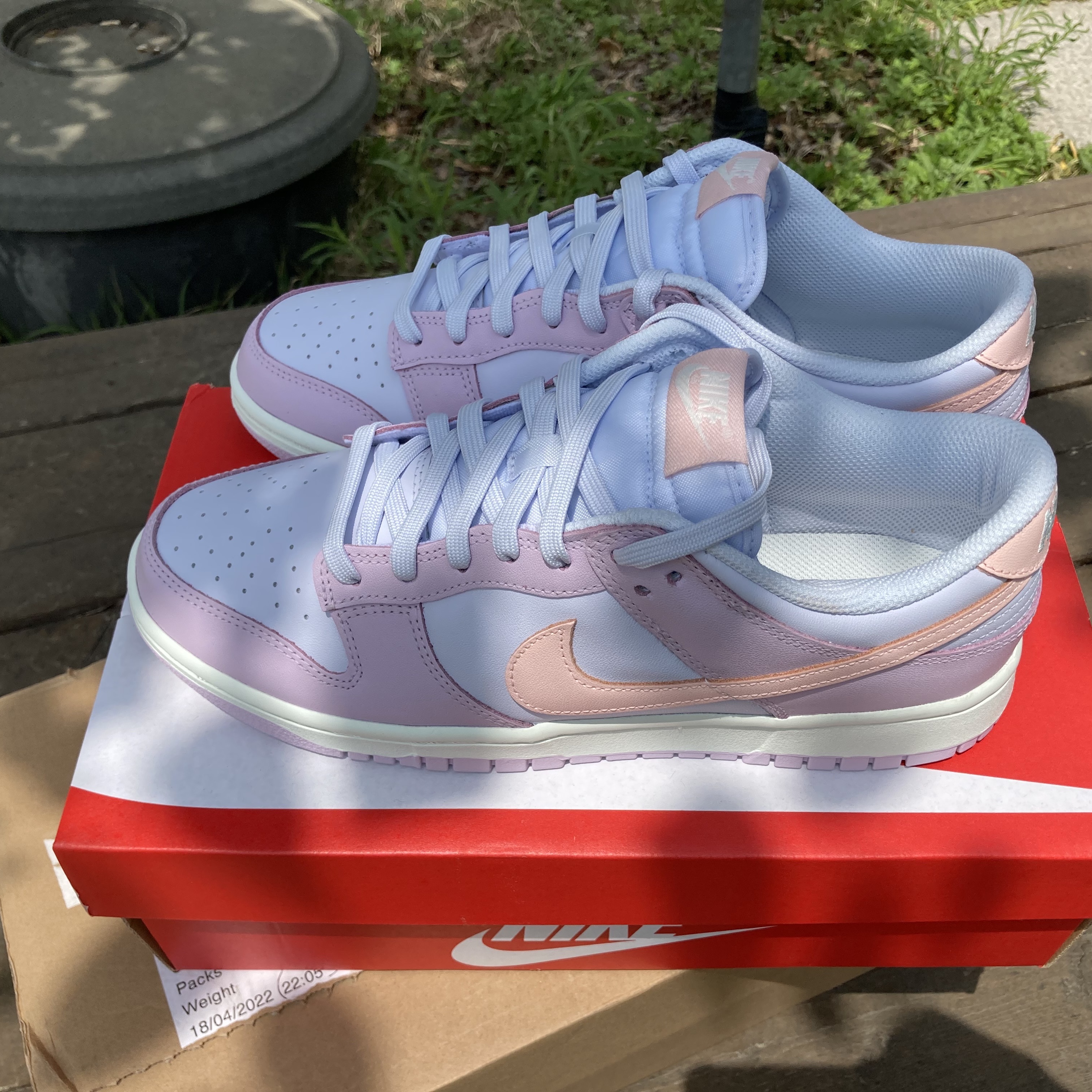 (W) Nike Dunk Low Atmosphere Pink 착용 스타일