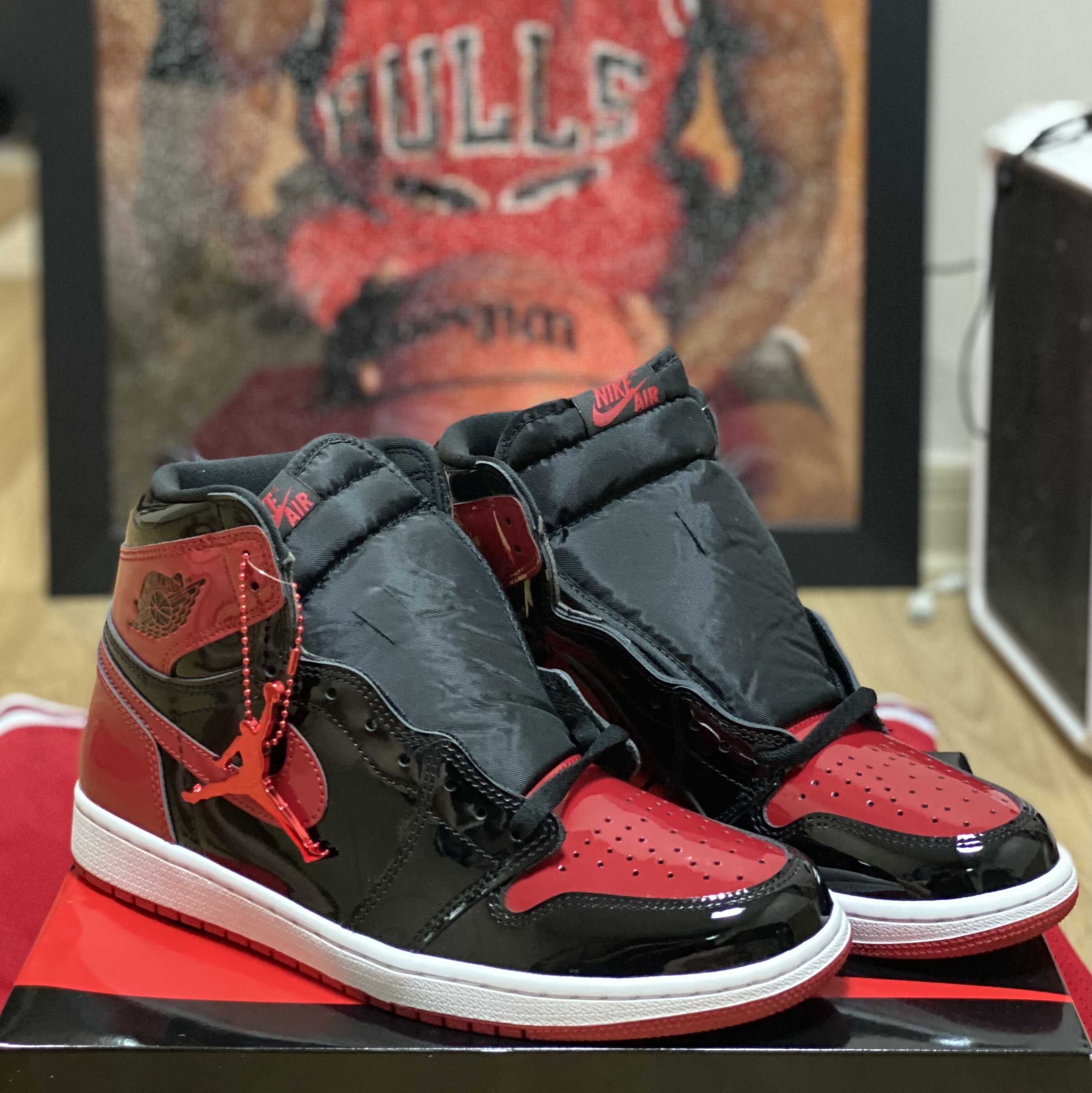 Jordan 1 Retro High OG Patent Bred 착용 스타일