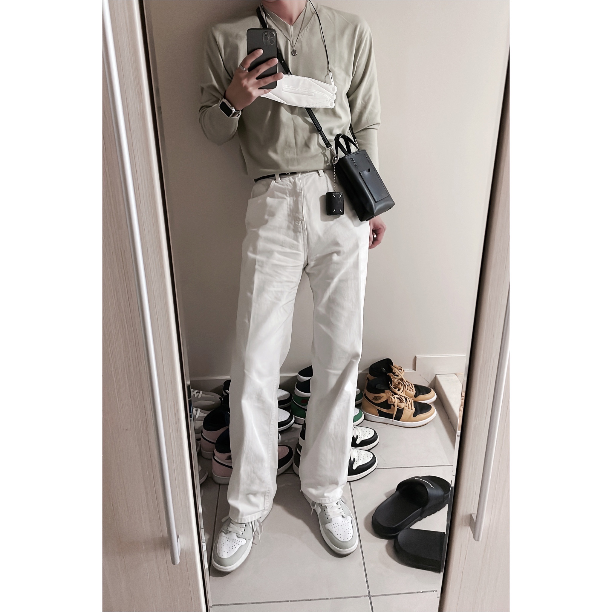 (W) Jordan 1 Retro High OG Seafoam 착용 스타일