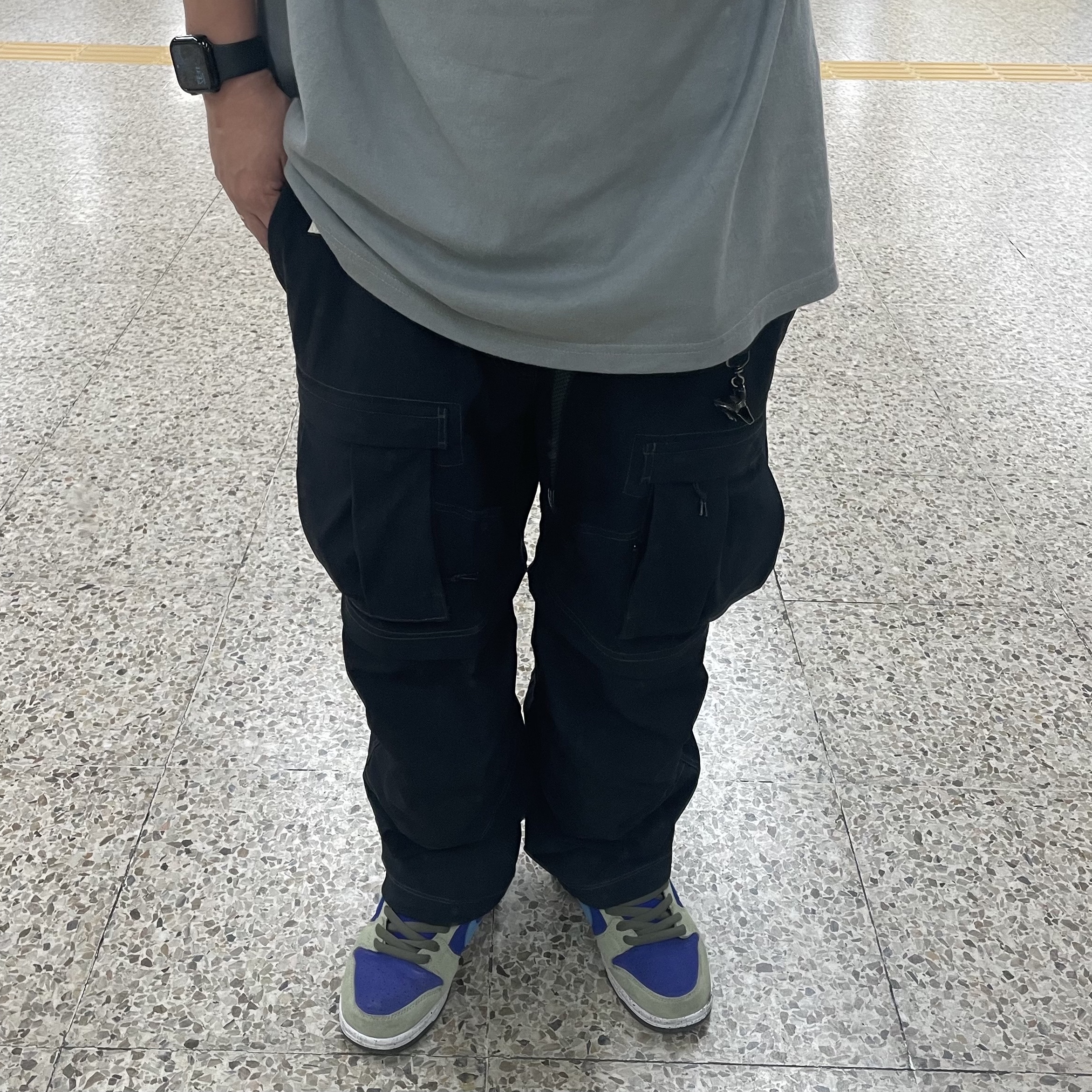 Nike ACG Smith Summit Cargo Pants Black Summit White - Asia, Nike SB Dunk Low Pro Celadon 착용 스타일