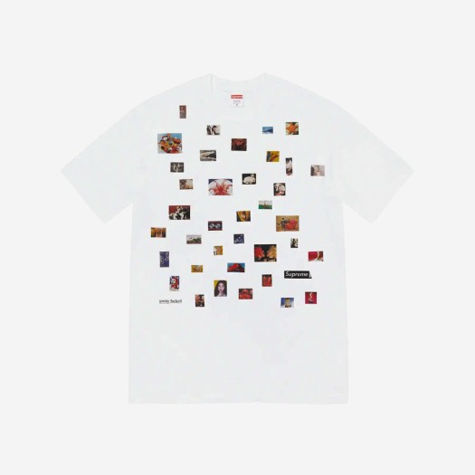 슈프림 프리티 퍽드 티셔츠 화이트 - 22SS