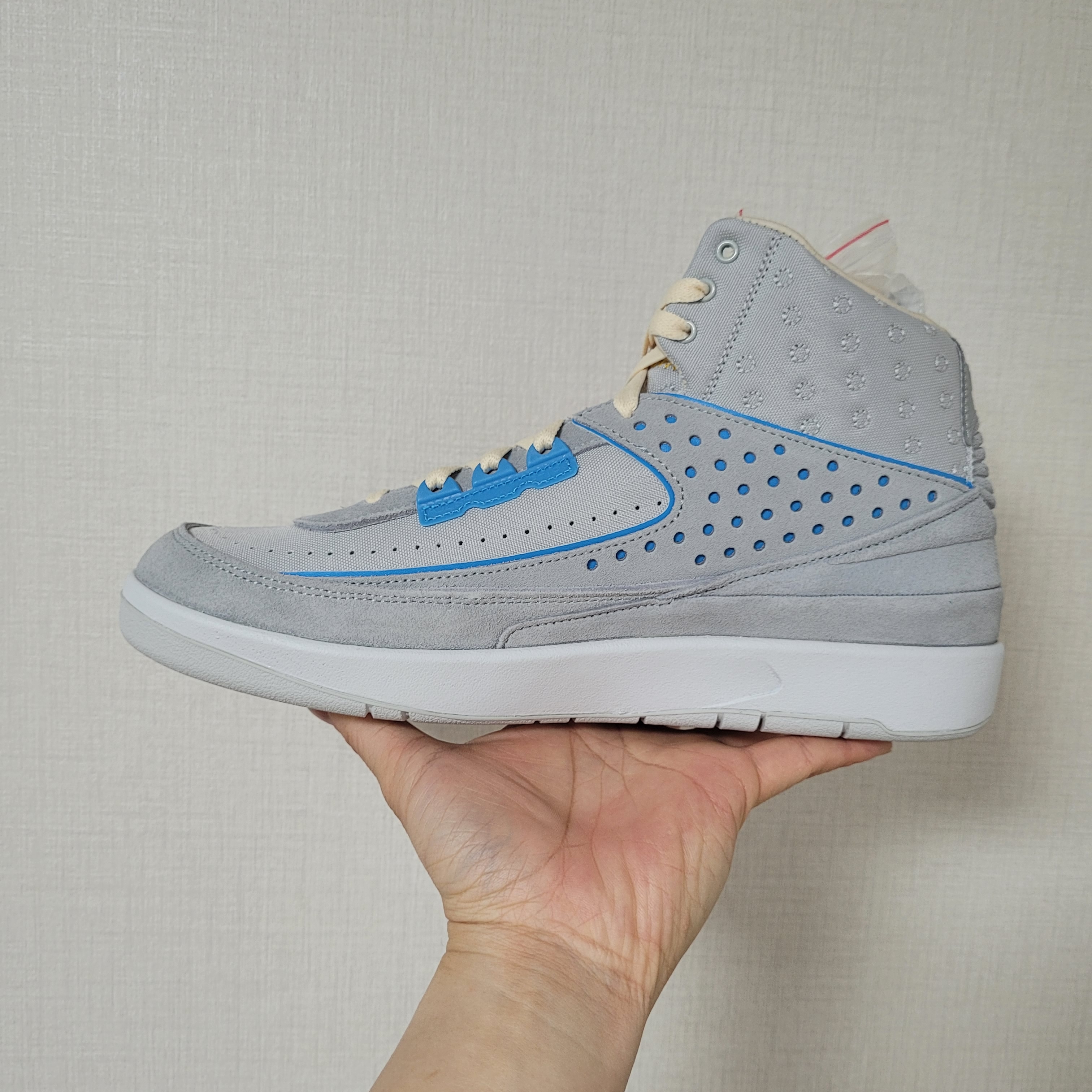 Jordan 2 x Union Retro SP Grey Fog 착용 스타일 - 2