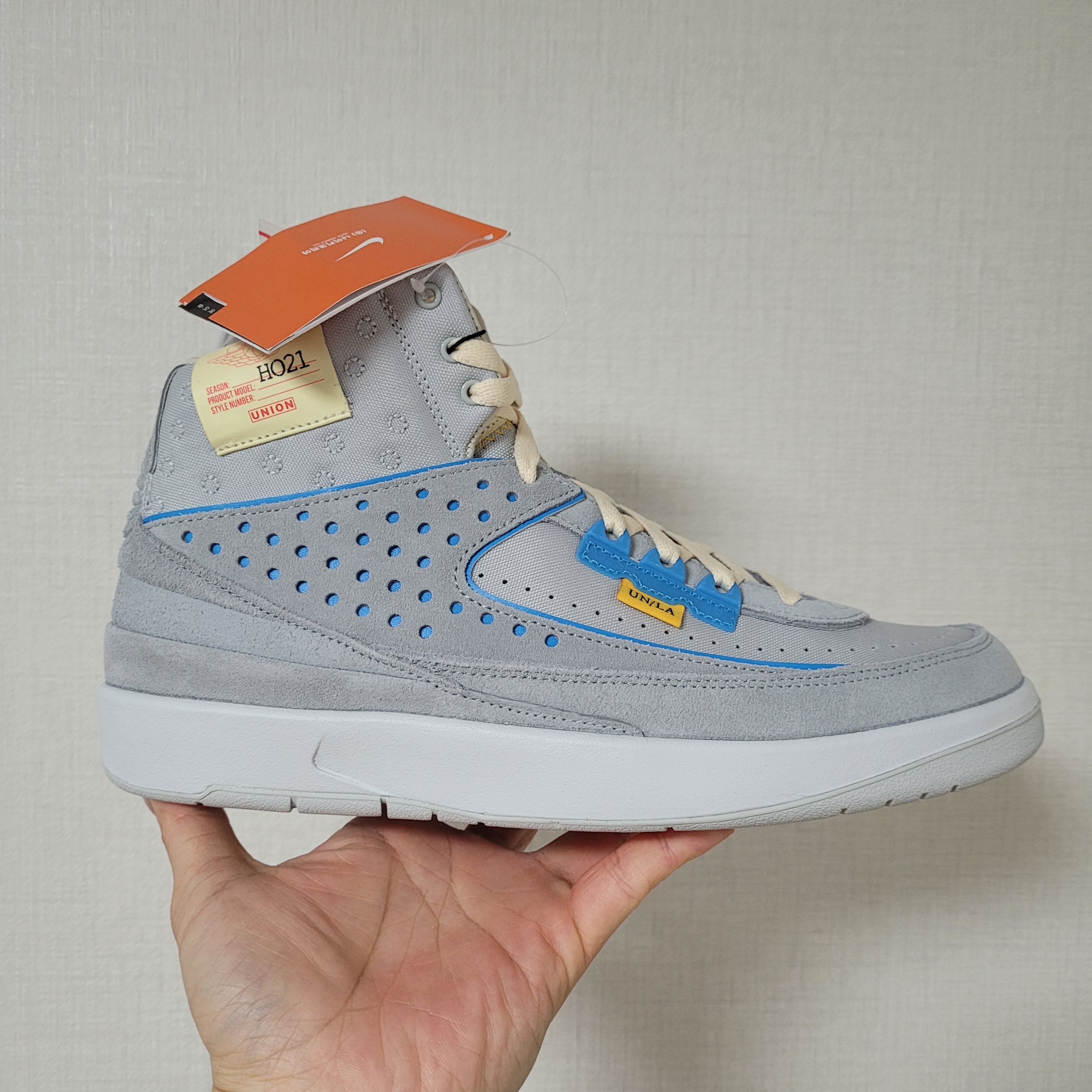 Jordan 2 x Union Retro SP Grey Fog 착용 스타일 - 1