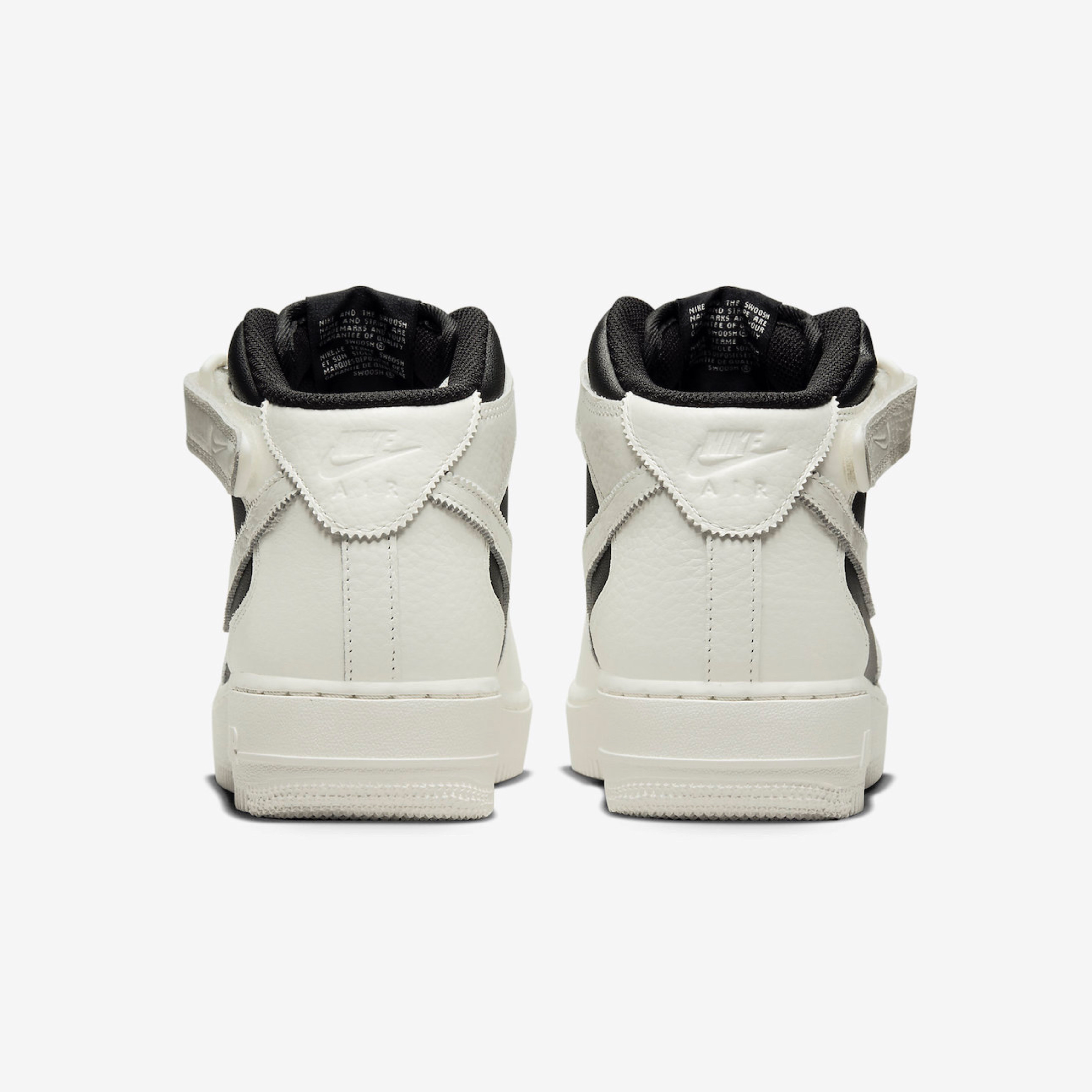 (W) Nike Dunk High Black and White, Nike Dunk High Retro Black and White 착용 스타일 - 5