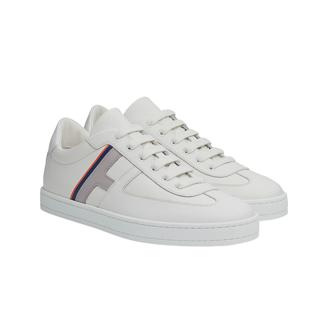 에르메스 부메랑 스니커즈 앱송 & 멀티꼴로르 블랑(Hermes Boomerang Sneakers Epsom & Multicolore Blanc) - 2