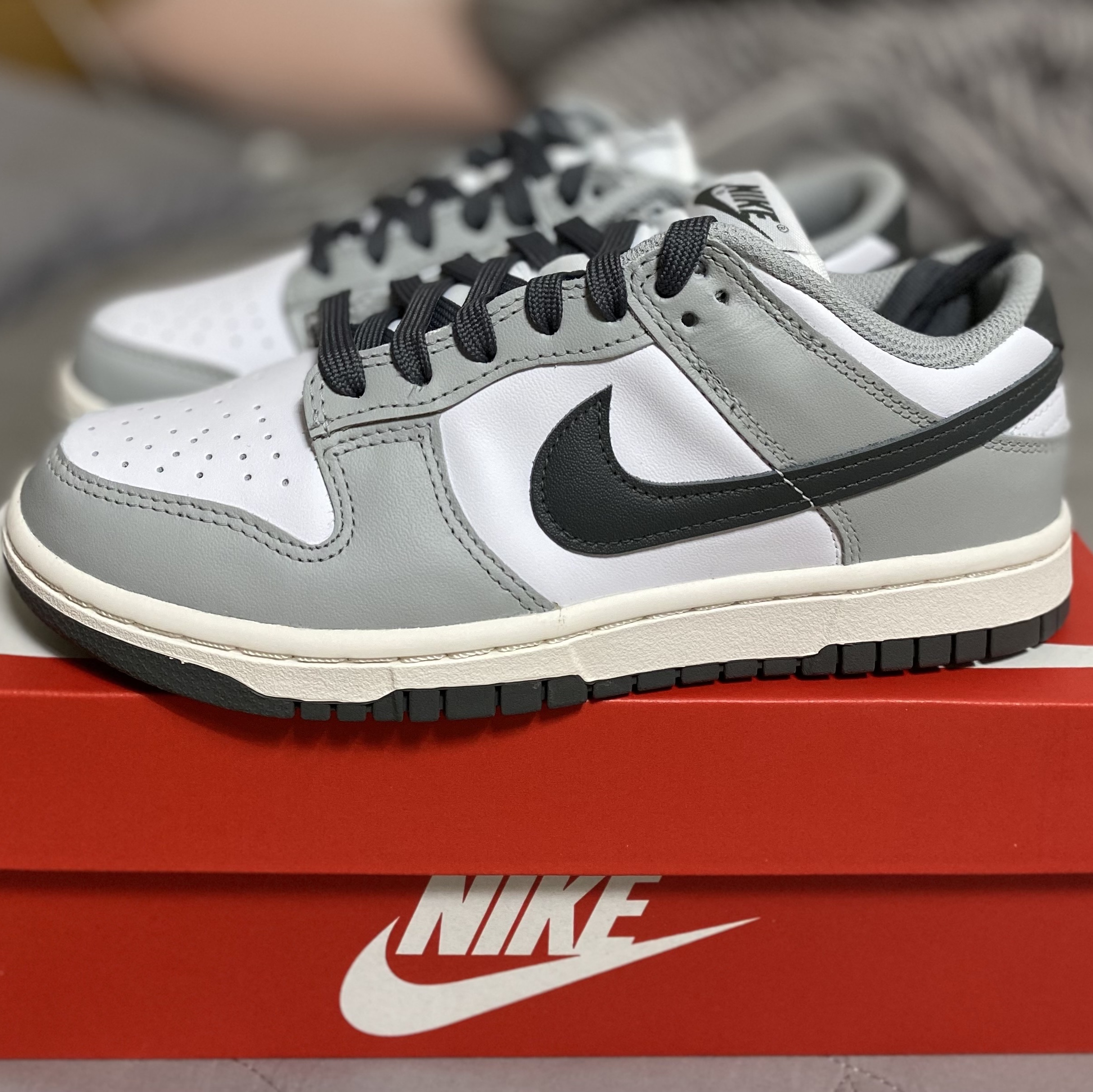 (W) Nike Dunk Low Light Smoke Grey 착용 스타일