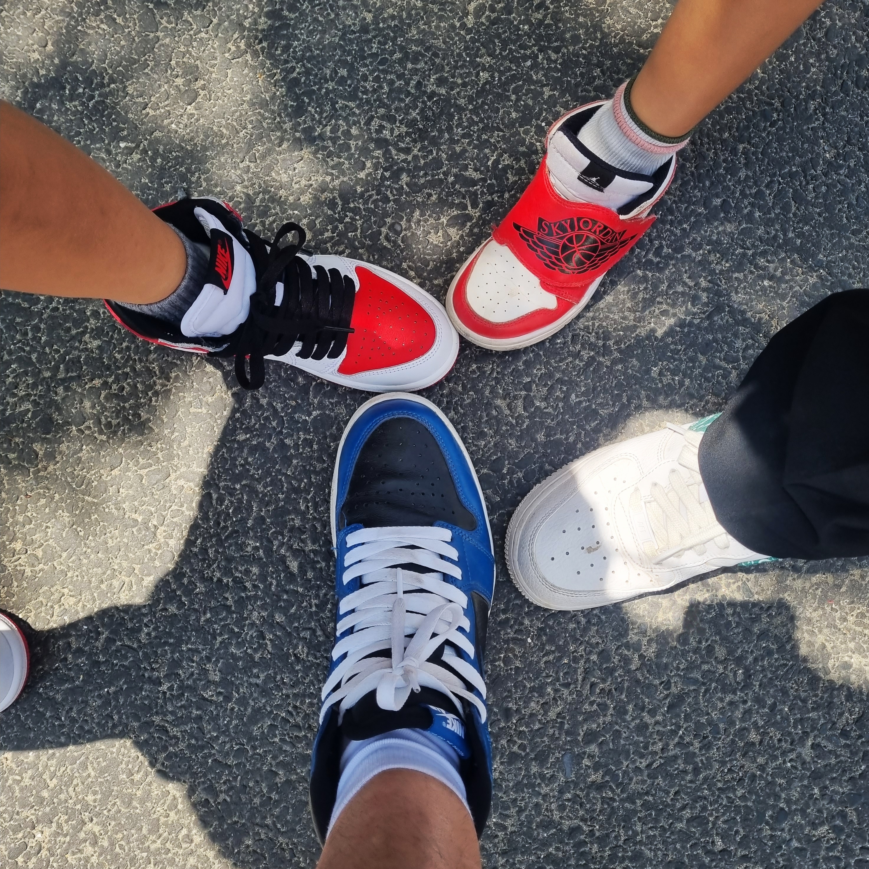 Jordan 1 Retro High OG Dark Marina Blue, (PS) Jordan 1 Retro High OG Heritage 착용 스타일