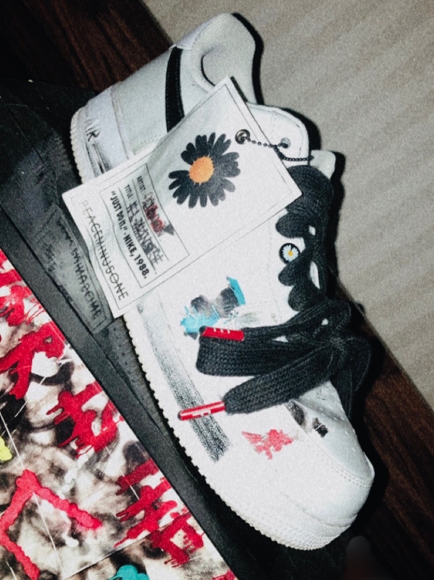 Nike x Peaceminusone Air Force 1 Low Para-Noise 2.0, Jordan 1 Mid Chicago 2020 착용 스타일 - 1