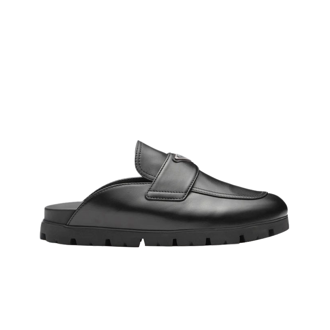 프라다 레더 사보 블랙(Prada Leather Sabots Black) - 1