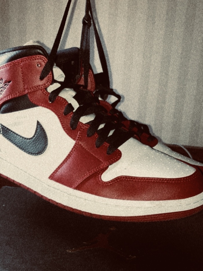 Nike x Peaceminusone Air Force 1 Low Para-Noise 2.0, Jordan 1 Mid Chicago 2020 착용 스타일 - 3