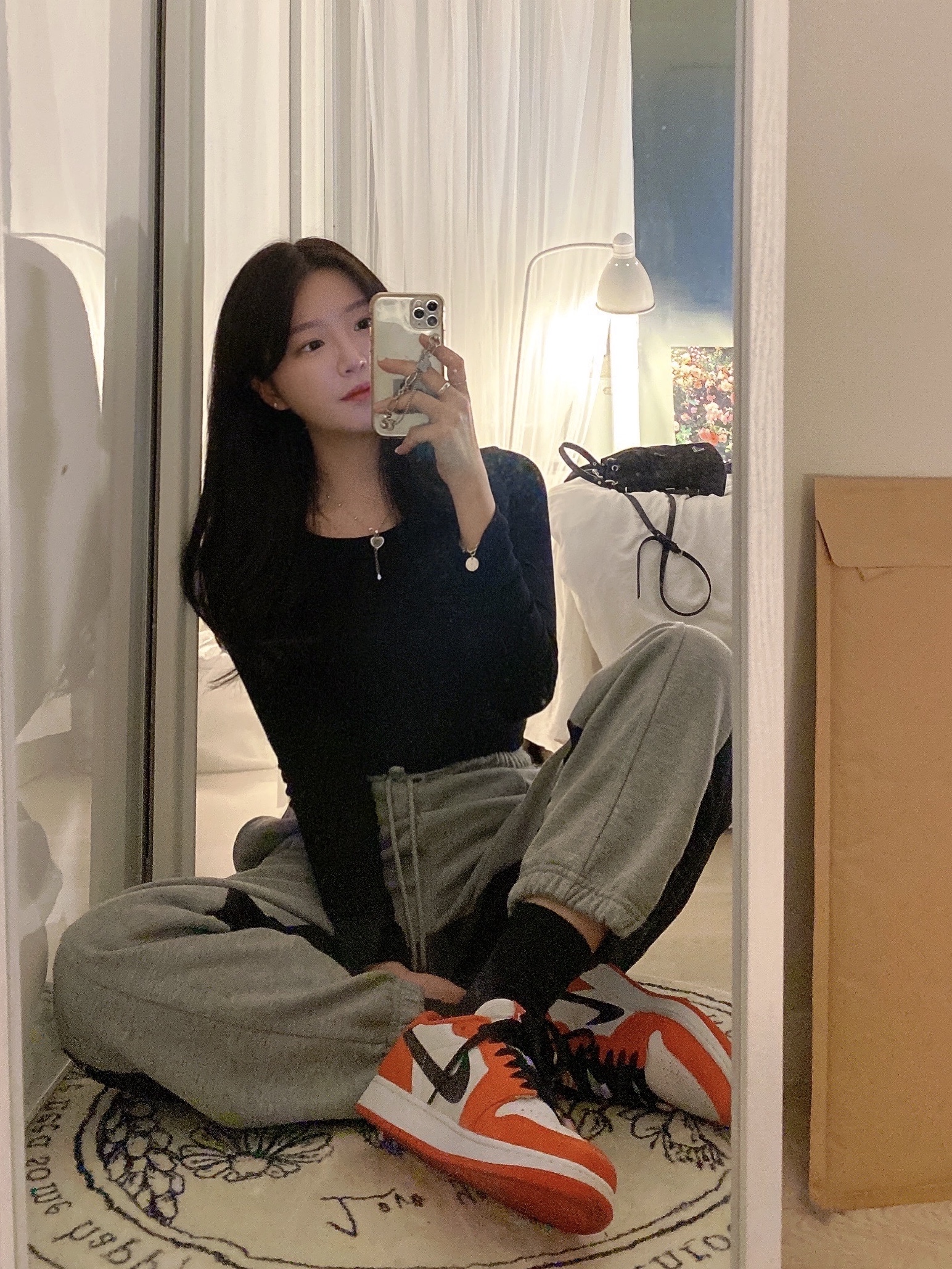 Jordan 1 Low OG Starfish, (W) Jordan 1 Low OG Starfish 착용 스타일 - 1
