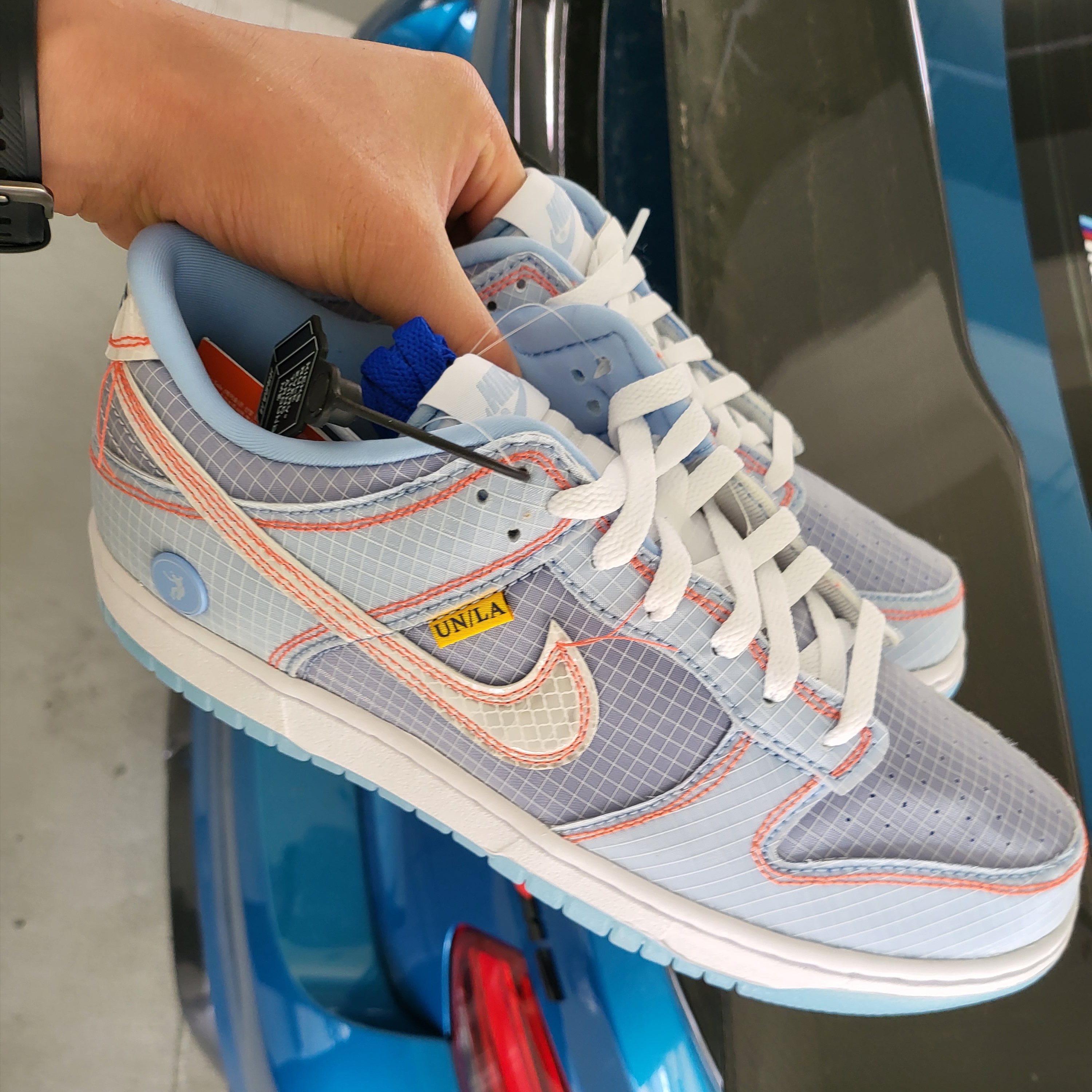 Nike x Union Dunk Low Passport Pack Argon 착용 스타일