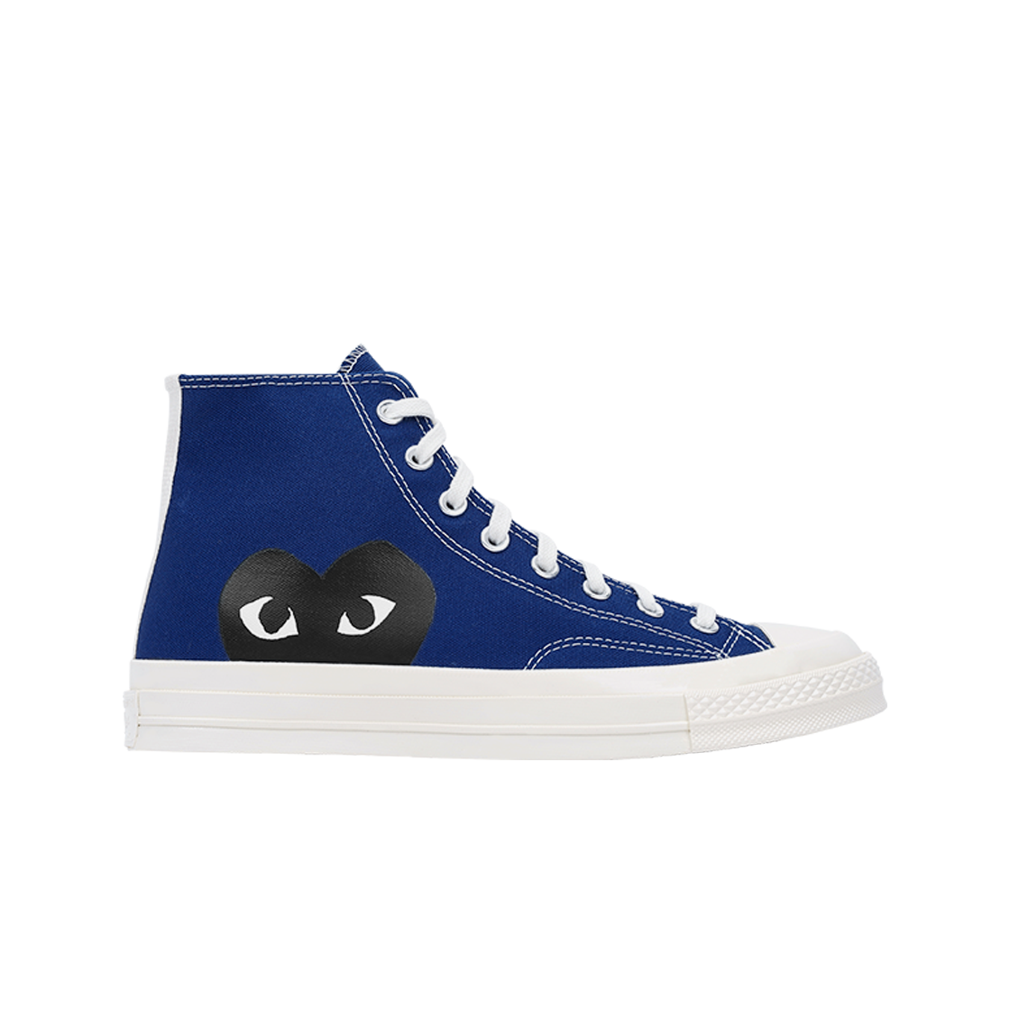 컨버스 x 플레이 꼼데가르송 척 70 하이 블루 쿼츠(Converse x Play Comme des Garcons Chuck 70 Hi Blue Quartz)