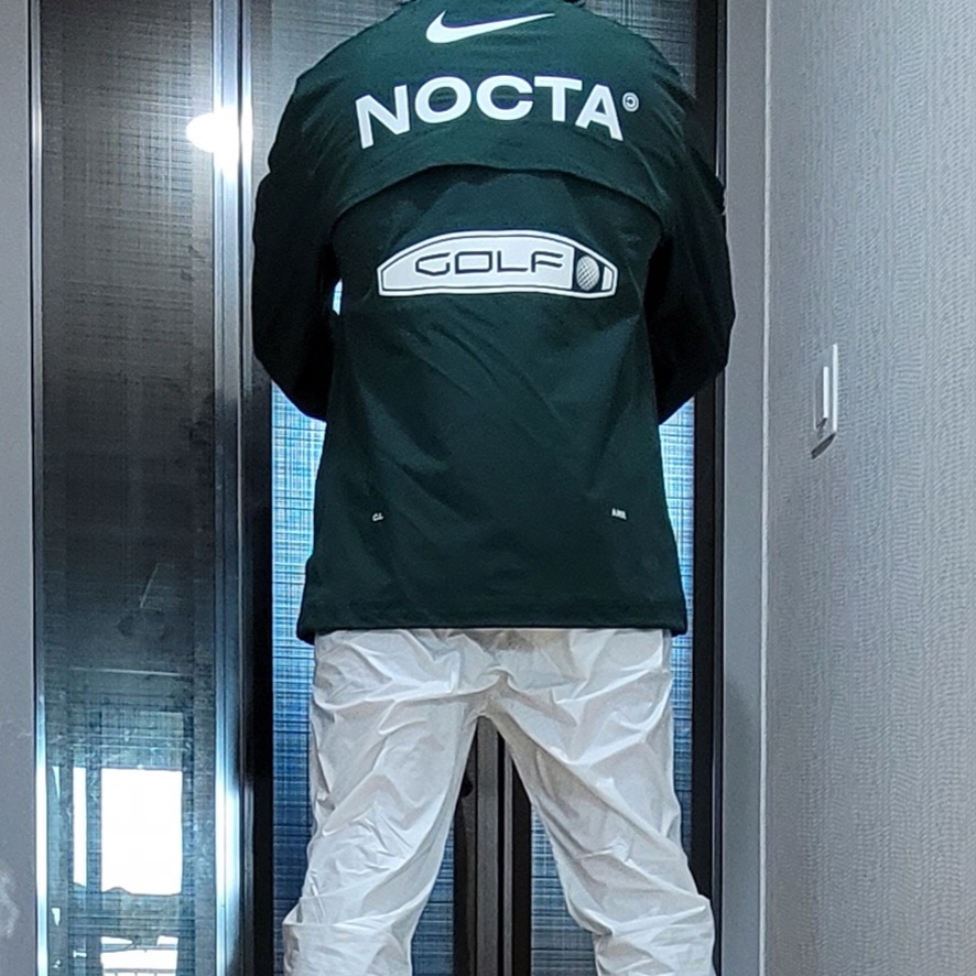 Nike x Drake Nocta Golf Crewneck Top Green - US/EU, Nike x Drake Nocta Golf Pants Sail - US/EU 착용 스타일