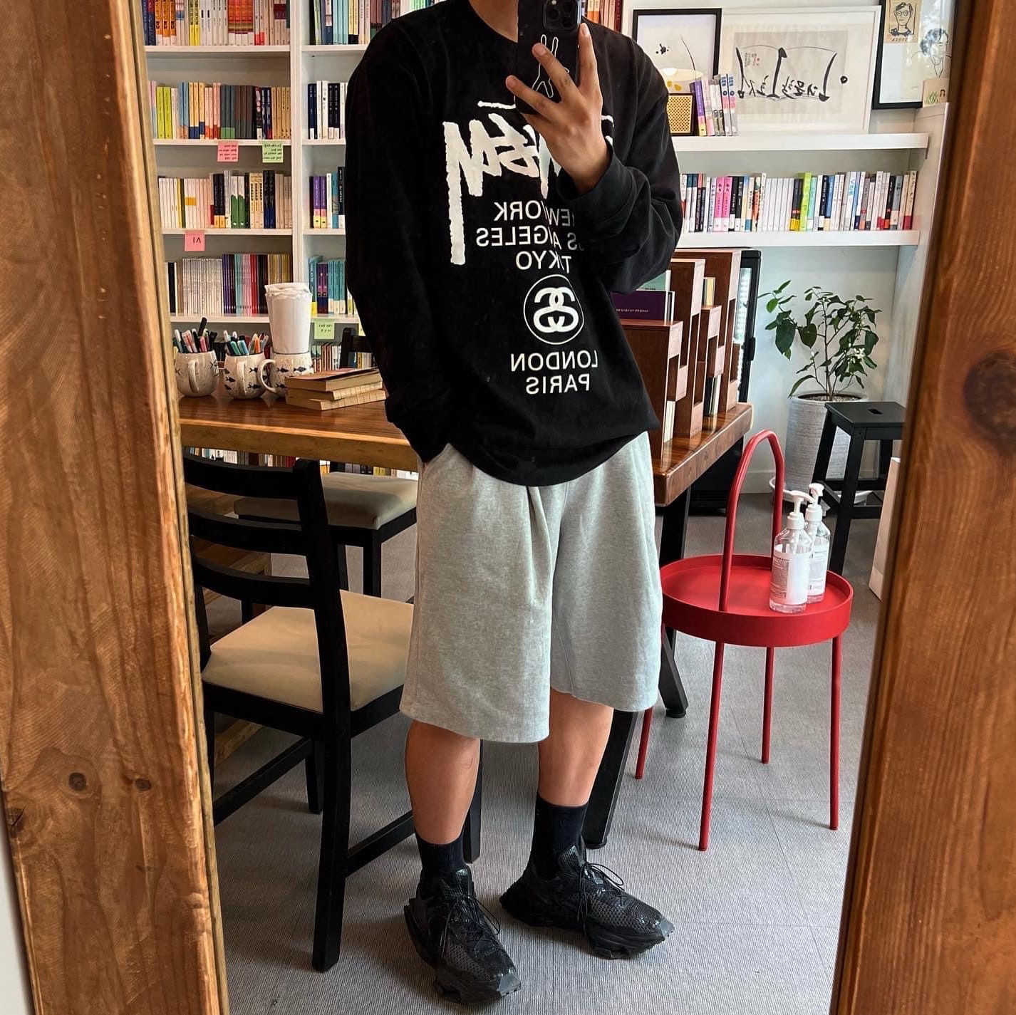 IAB Studio Woven Hoodie Black, Nike x Matthew M Williams Zoom 004 Triple Black 착용 스타일 - 2