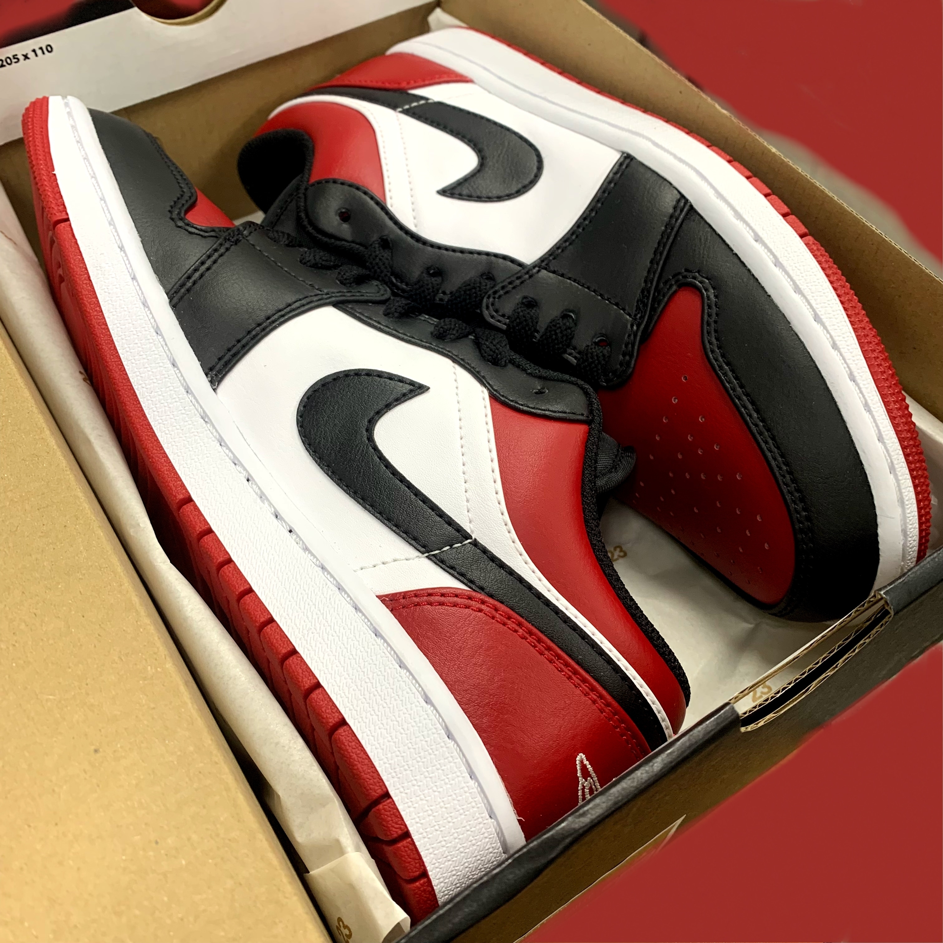 Jordan 1 Low Bred Toe 착용 스타일