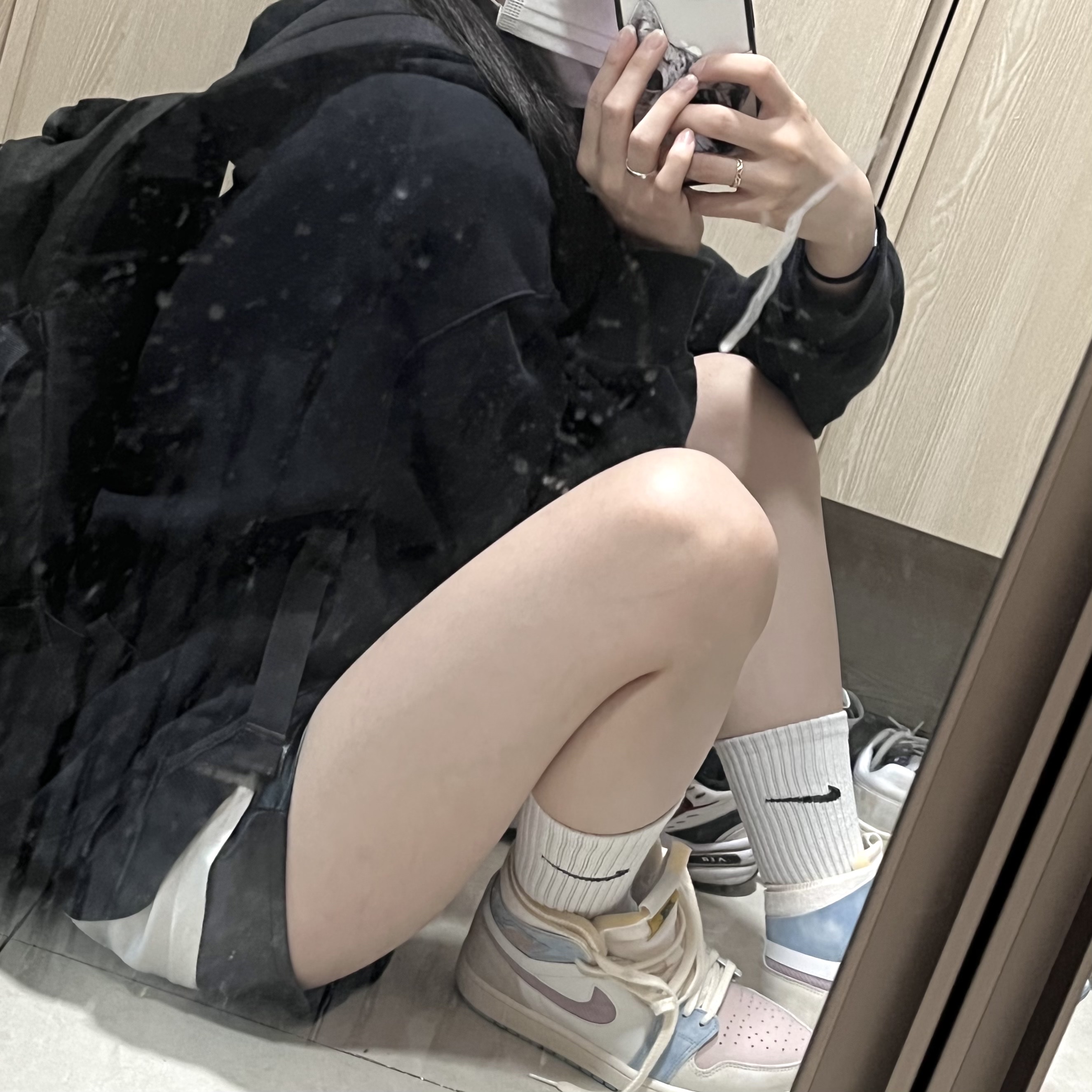 (W) Jordan 1 Zoom Air CMFT Pink Oxford Plum Fog 착용 스타일