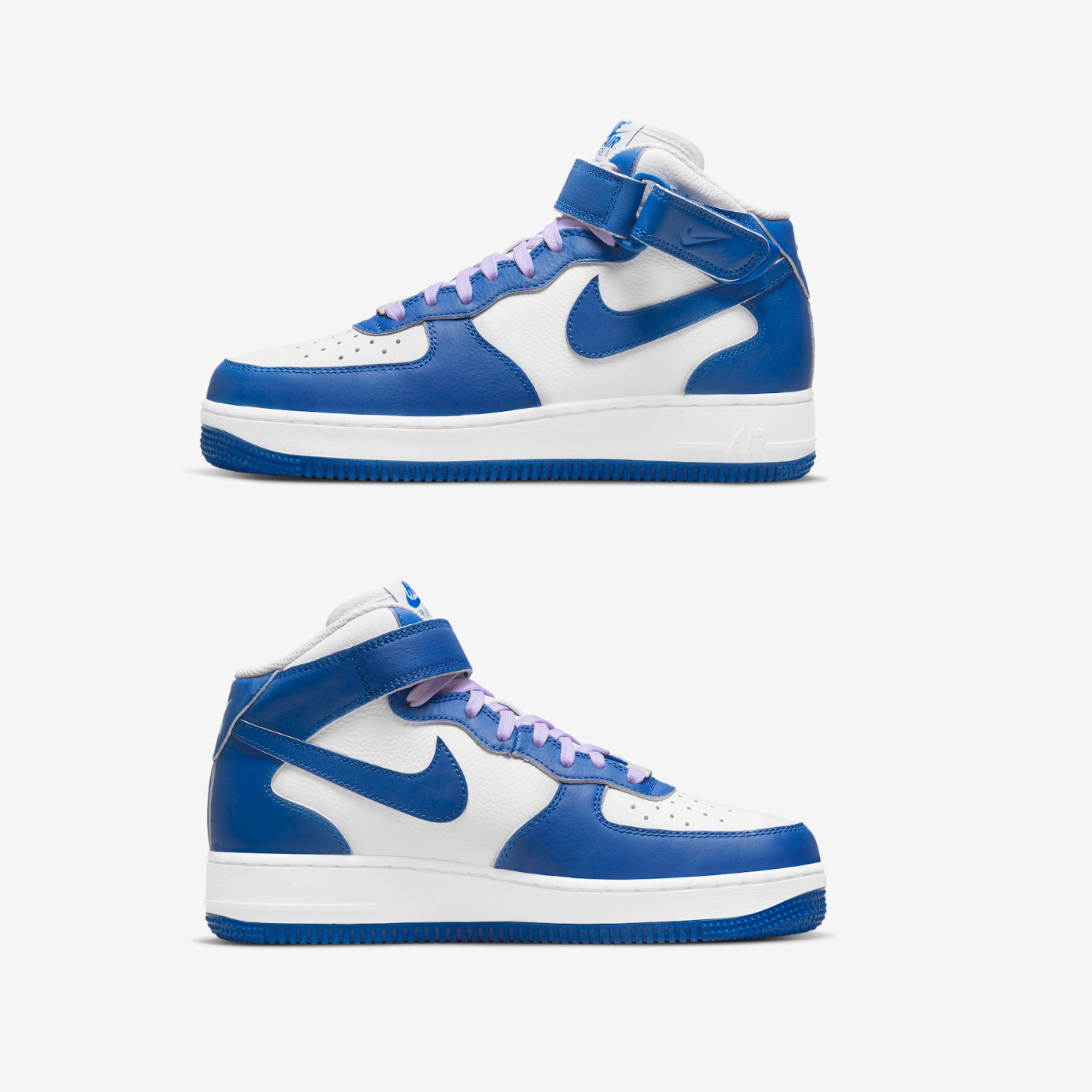 (W) Nike Air Force 1 Mid '07 Military Blue and Doll 착용 스타일 - 3