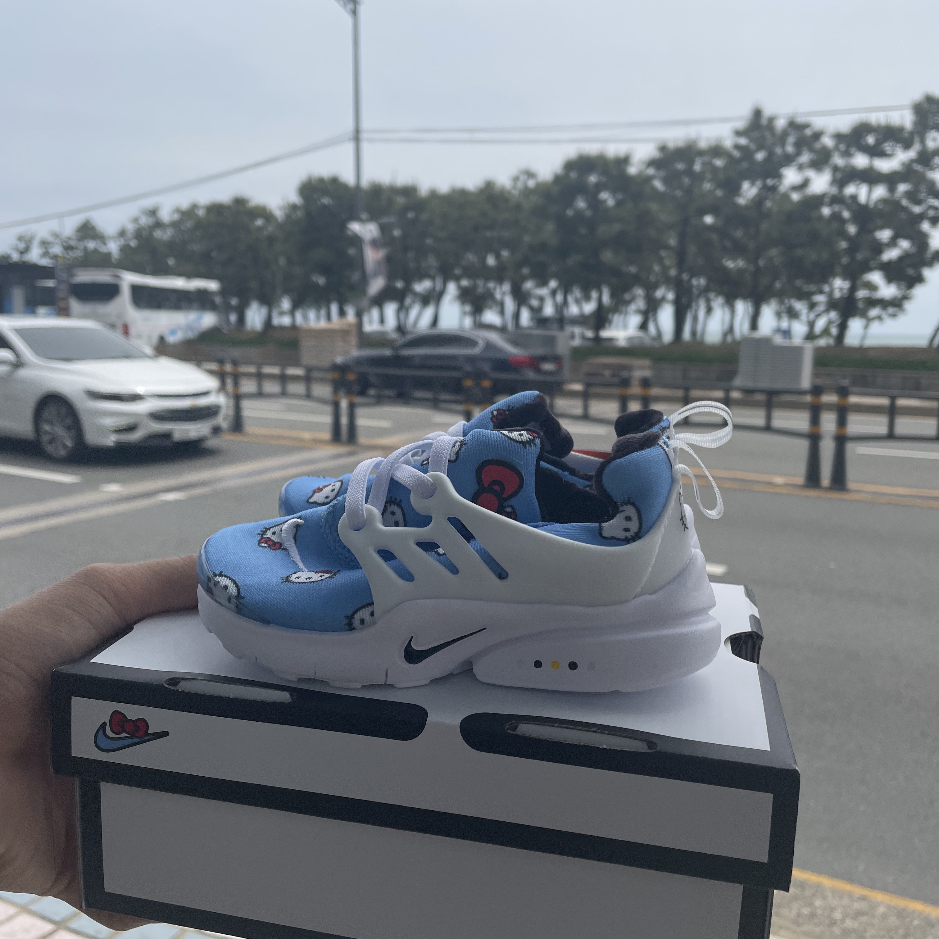 (TD) Nike x Hello Kitty Air Presto University Blue, Nike x Hello Kitty Air Presto University Blue 착용 스타일 - 2