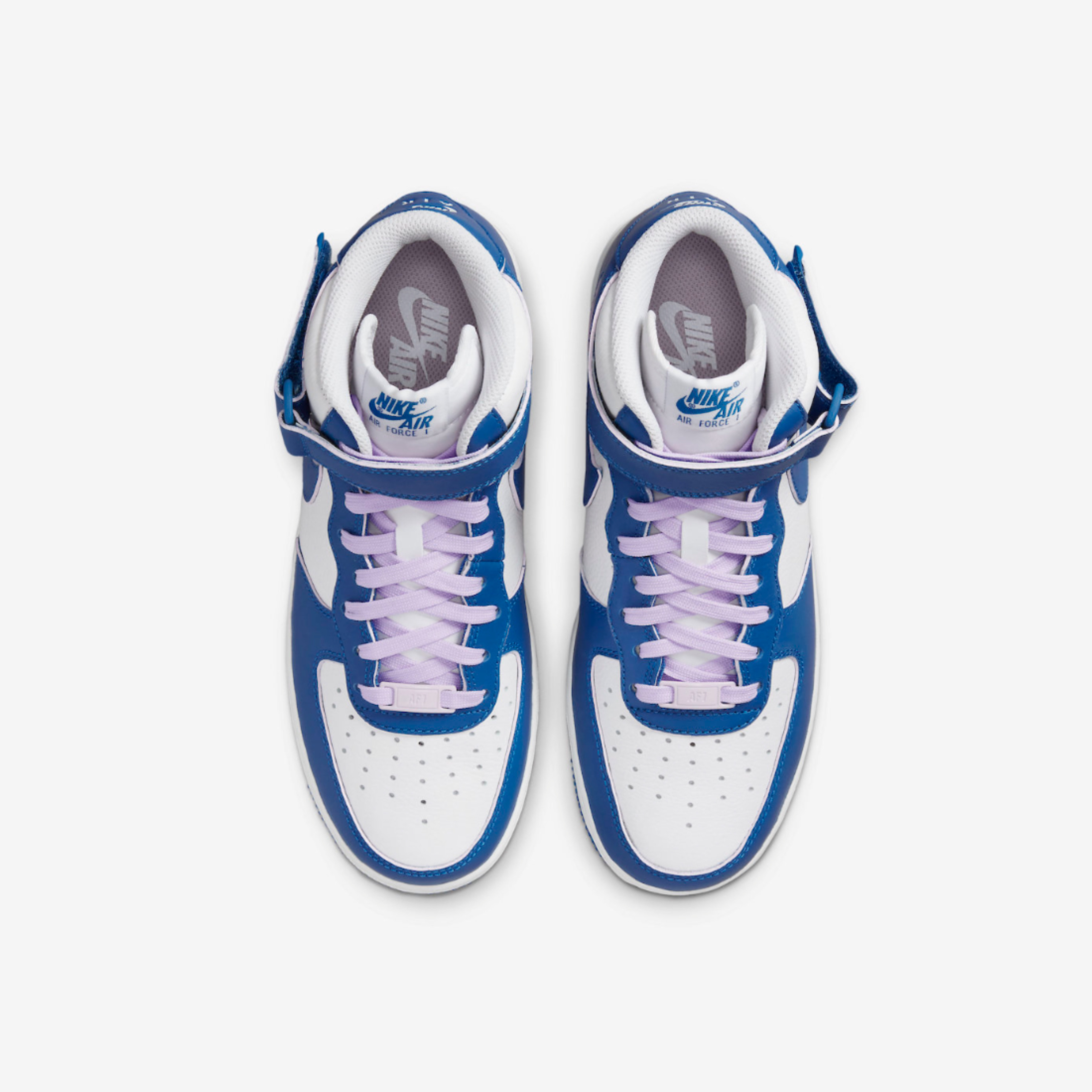 (W) Nike Air Force 1 Mid '07 Military Blue and Doll 착용 스타일 - 4
